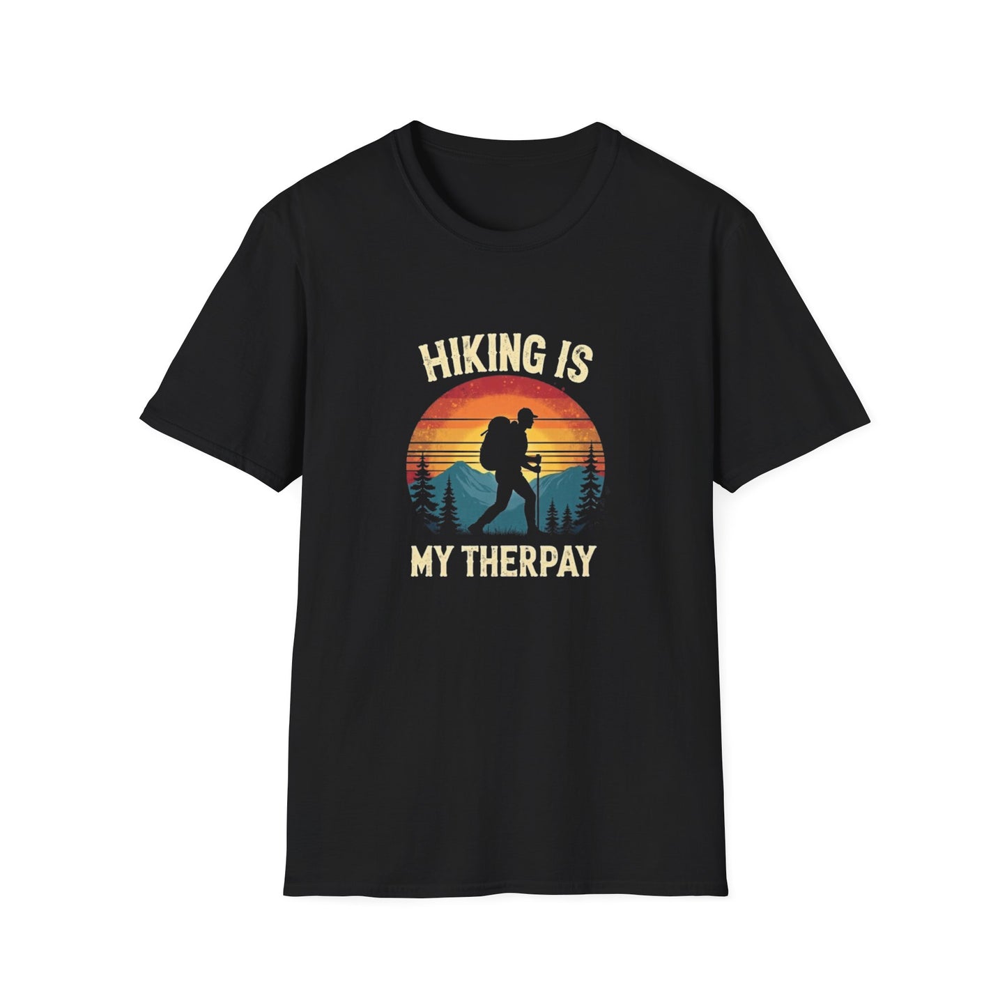 Hiking Is My Therapy Retro Tee