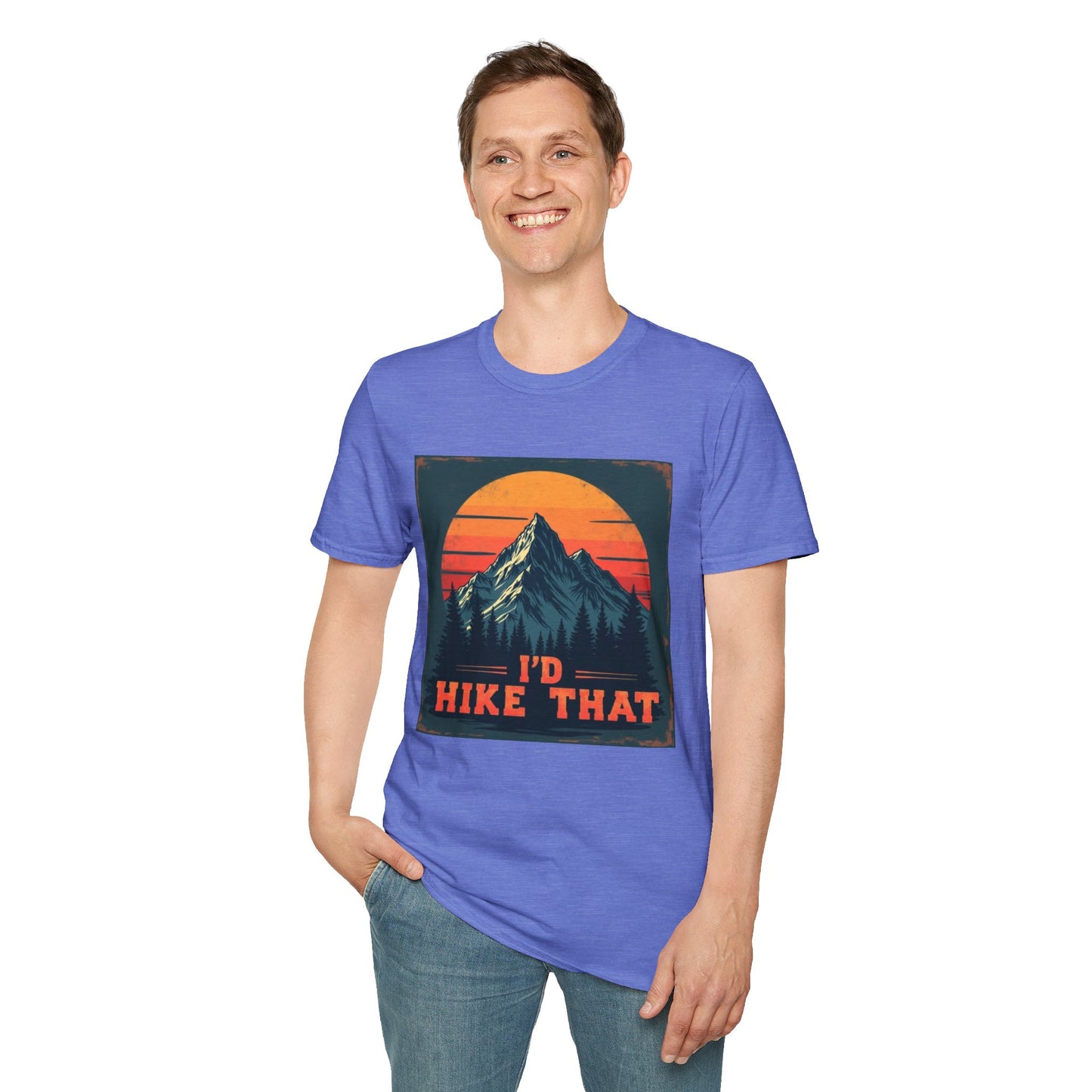 I'd Hike That Retro Mountain Tee