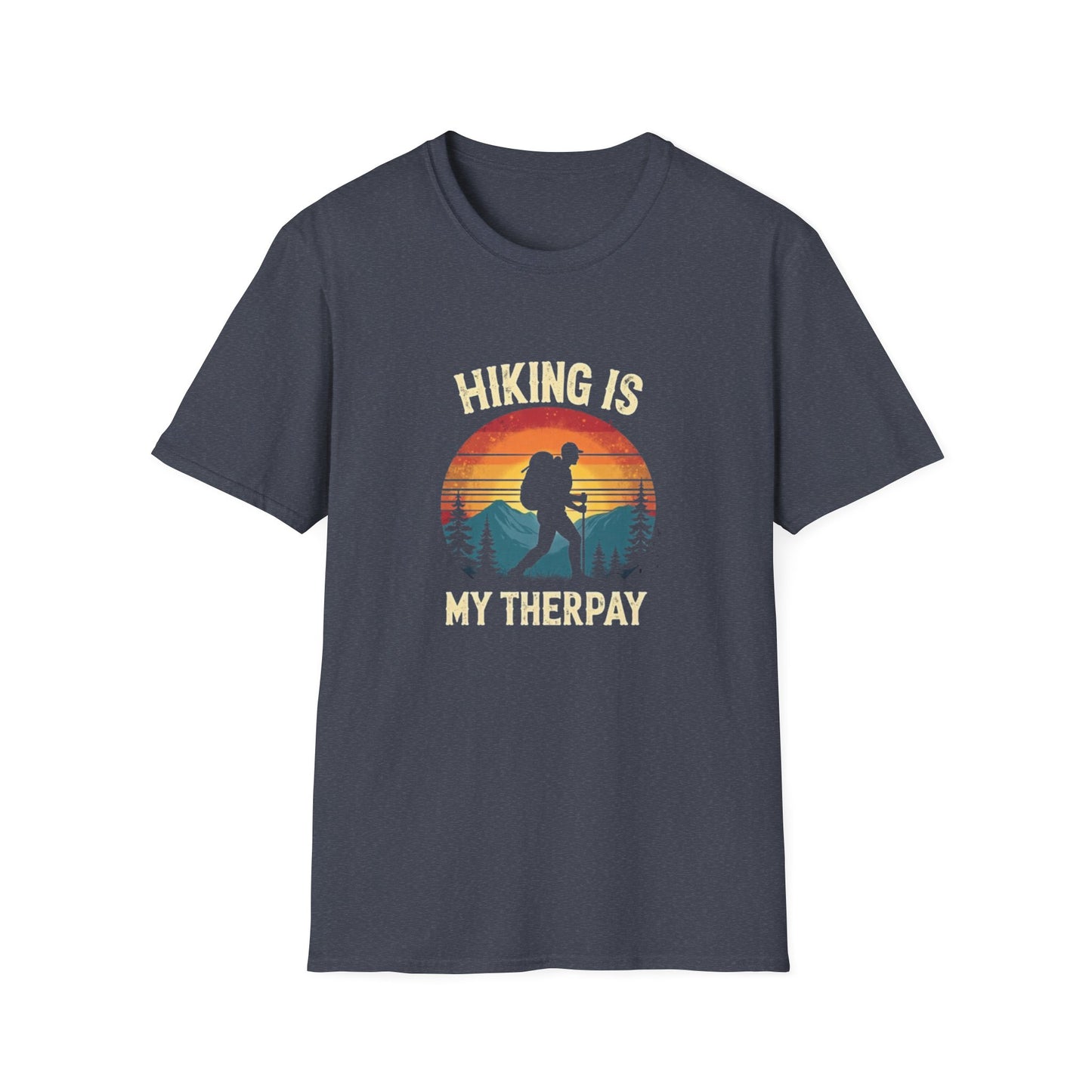 Hiking Is My Therapy Retro Tee
