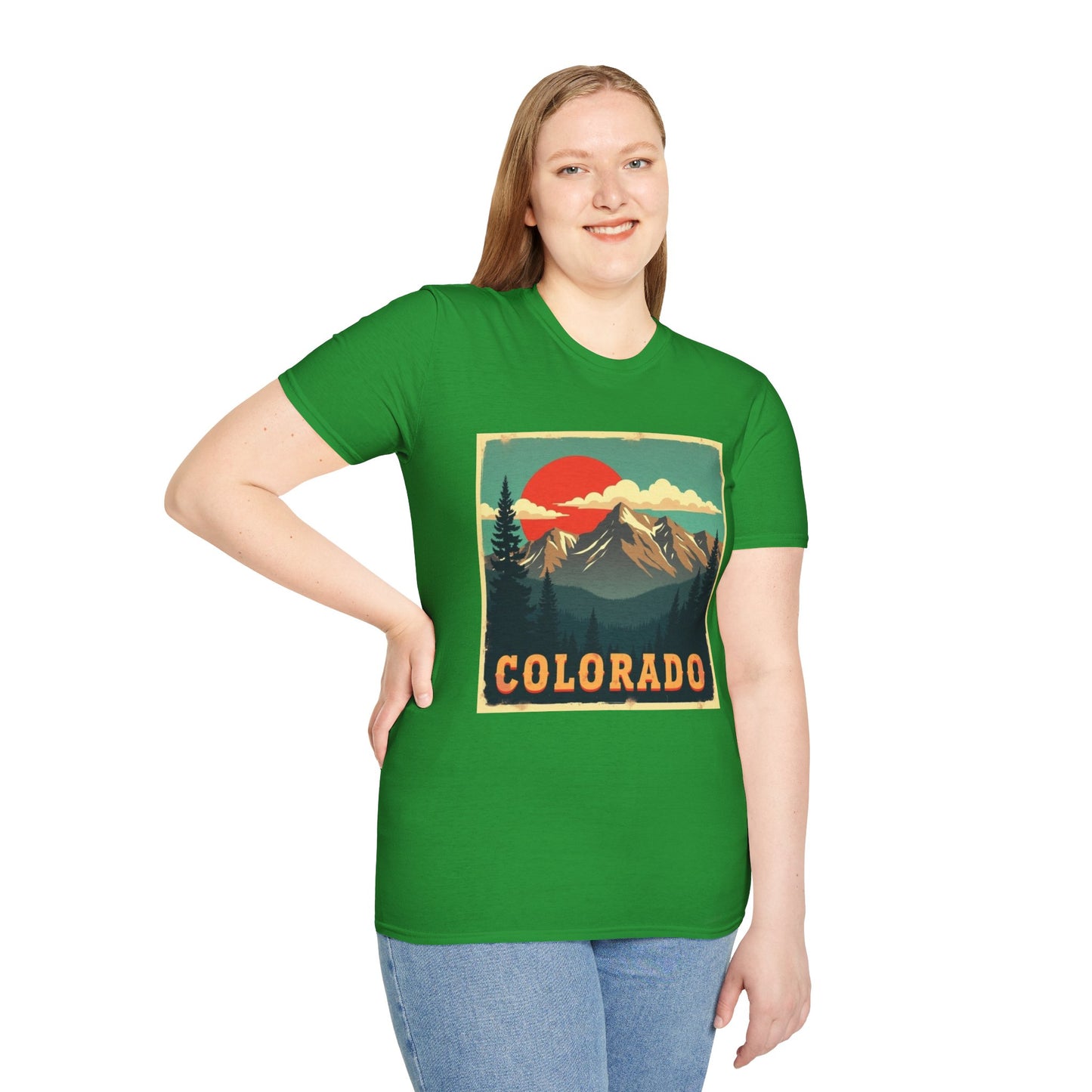 Retro Colorado Mountain View Tee