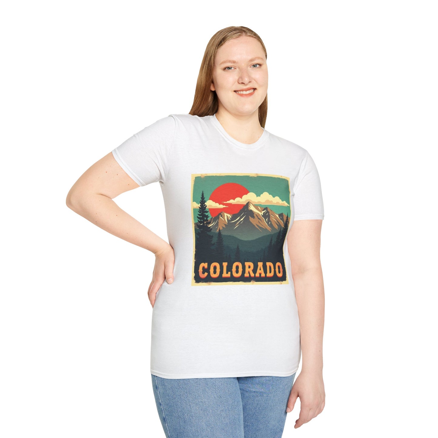 Retro Colorado Mountain View Tee