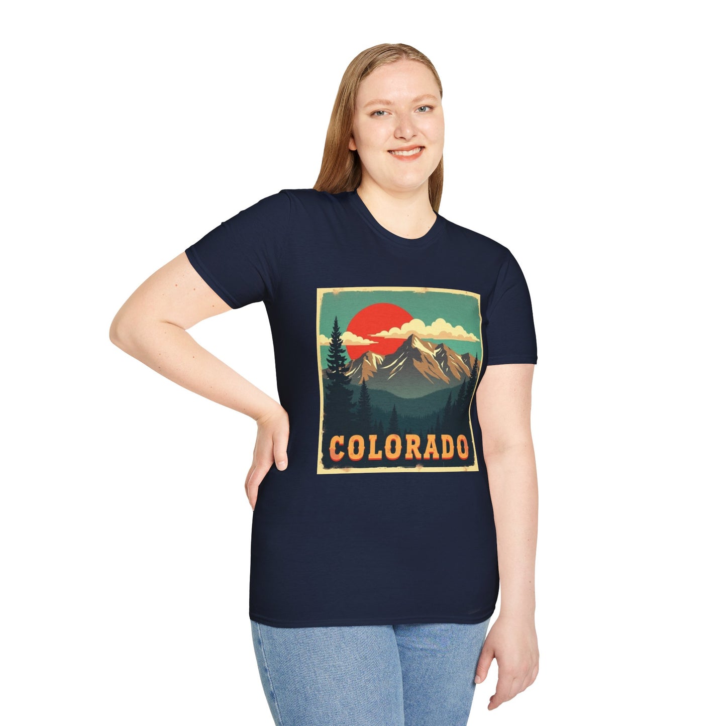 Retro Colorado Mountain View Tee