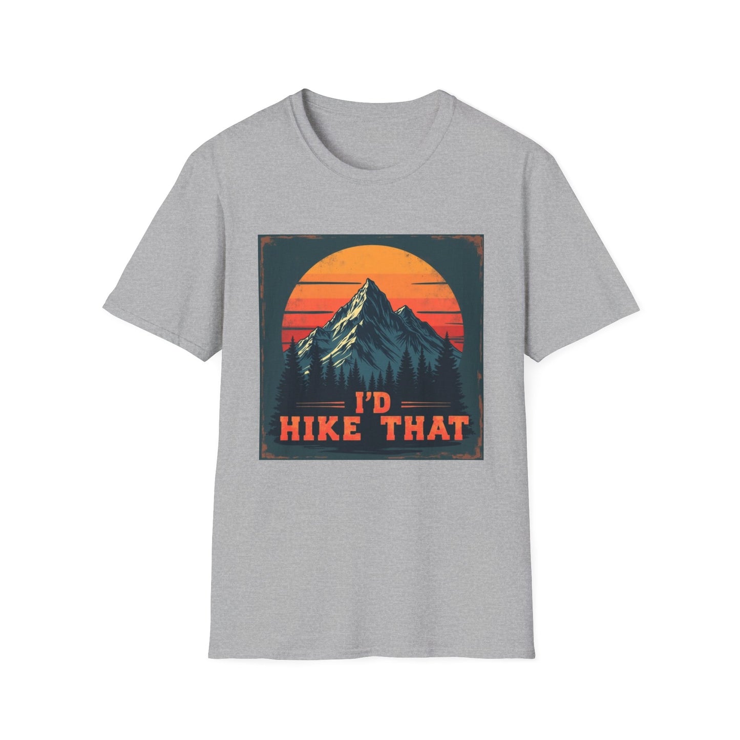 I'd Hike That Retro Mountain Tee