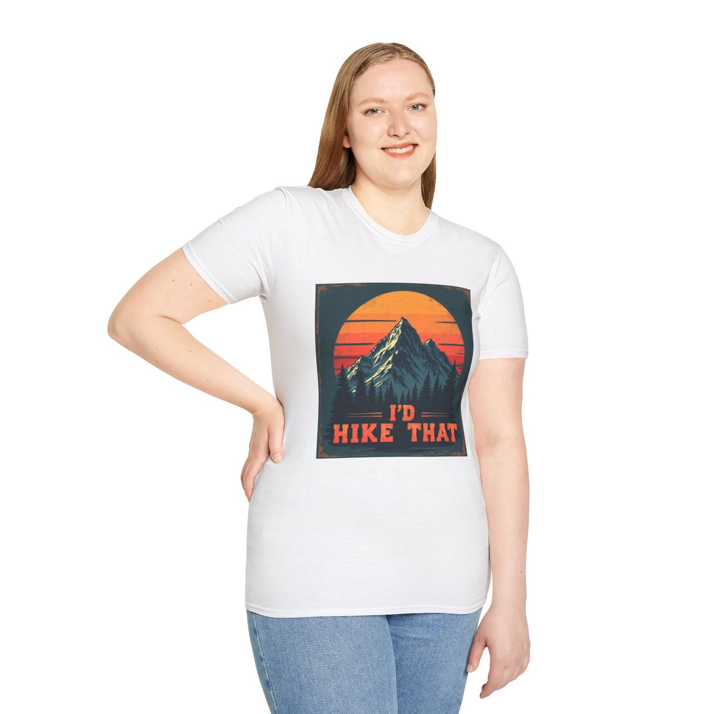 I'd Hike That Retro Mountain Tee