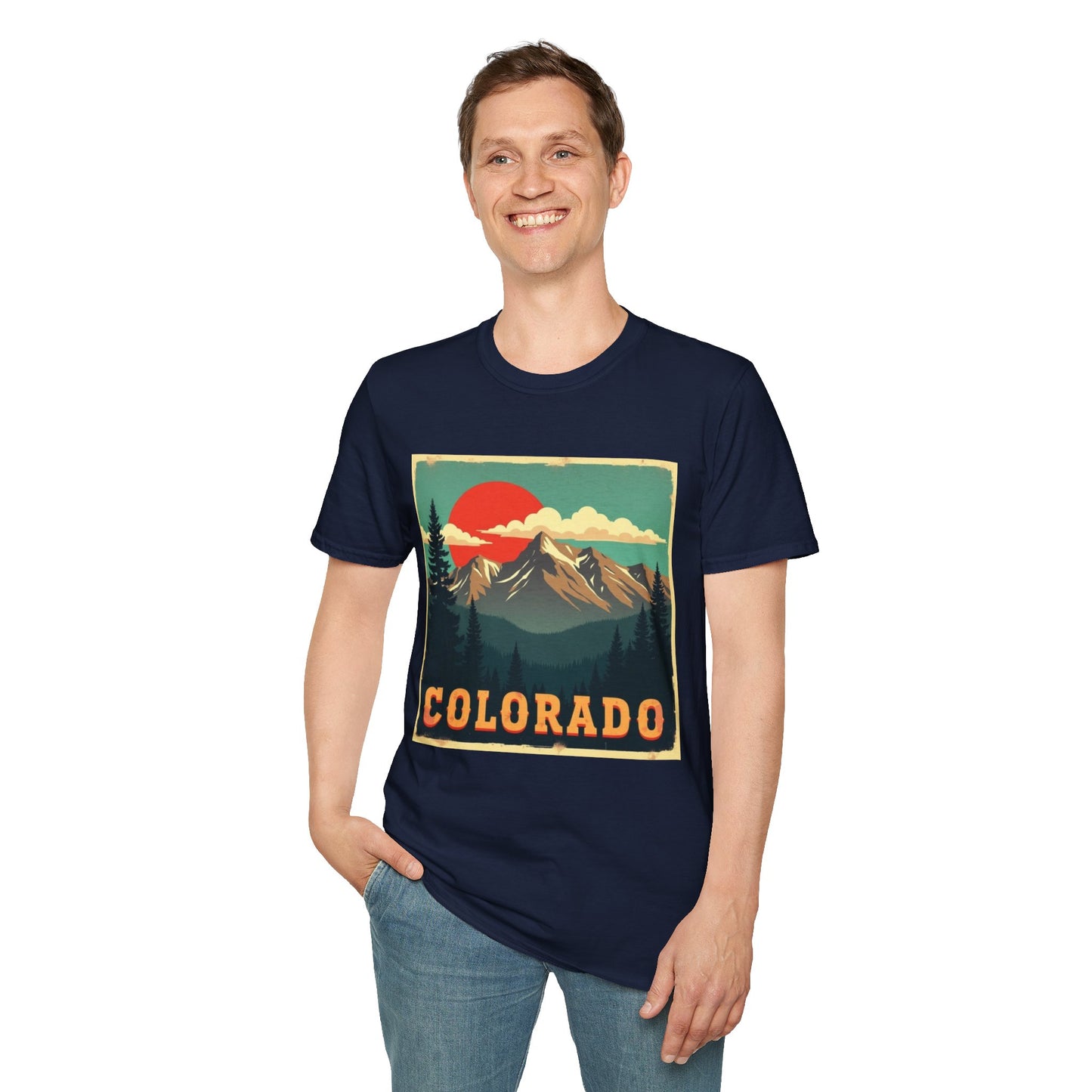 Retro Colorado Mountain View Tee