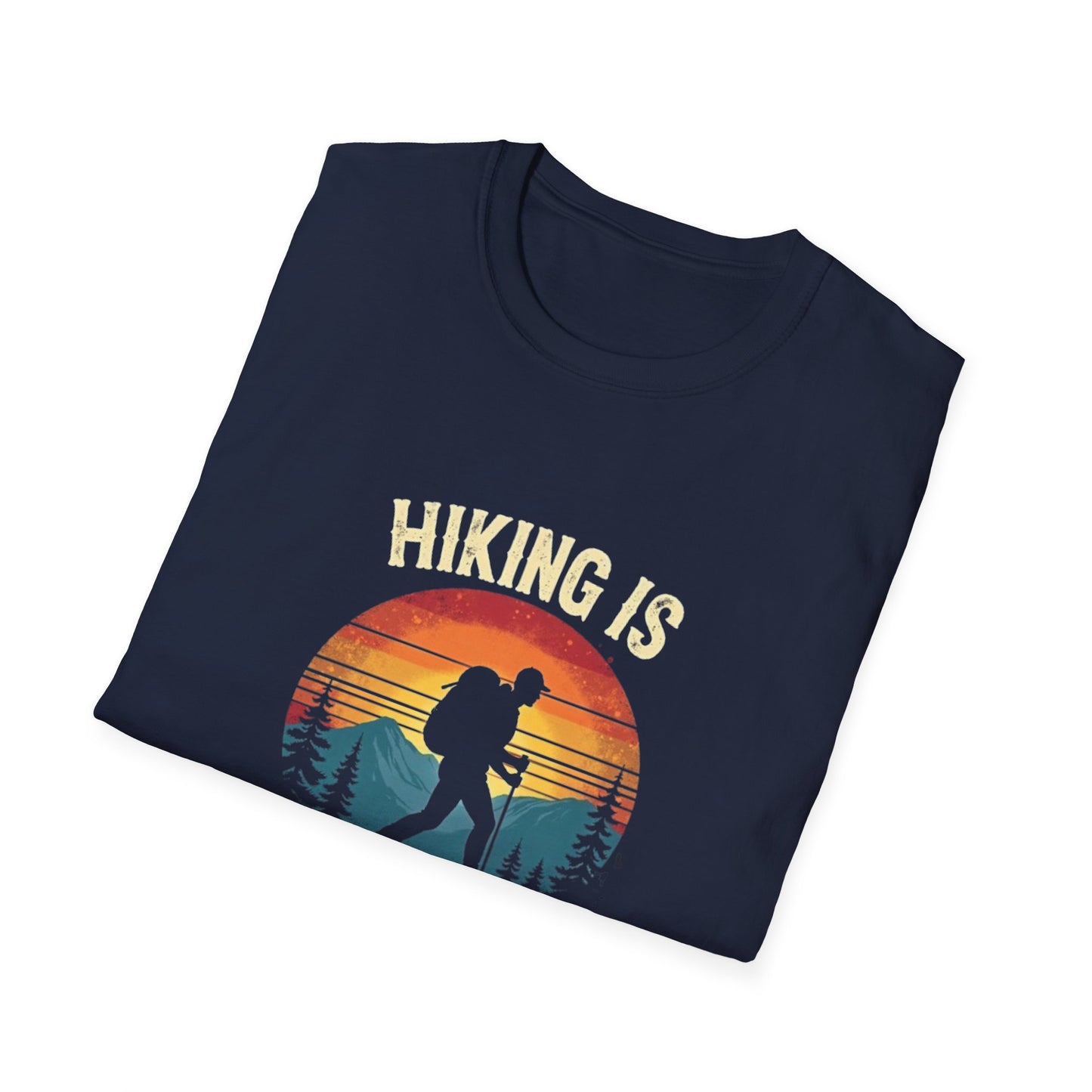 Hiking Is My Therapy Retro Tee