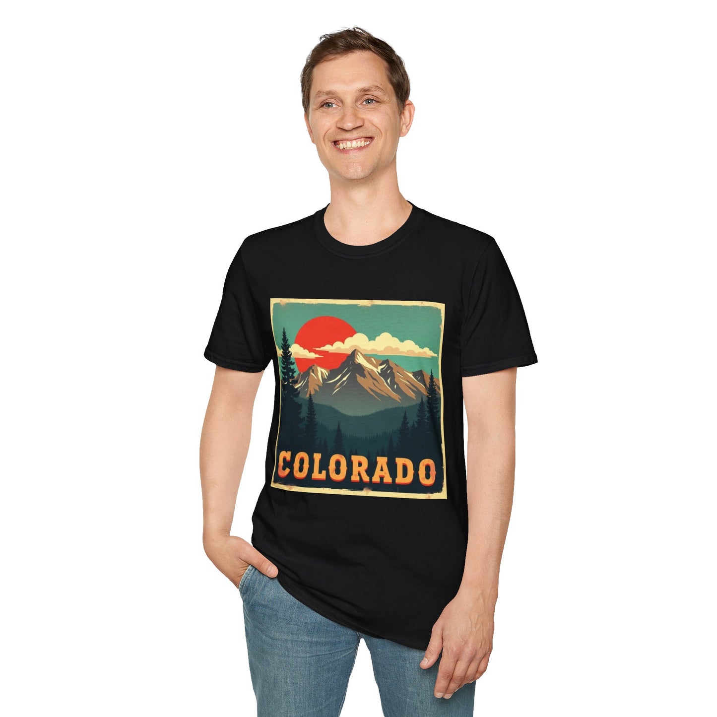 Retro Colorado Mountain View Tee