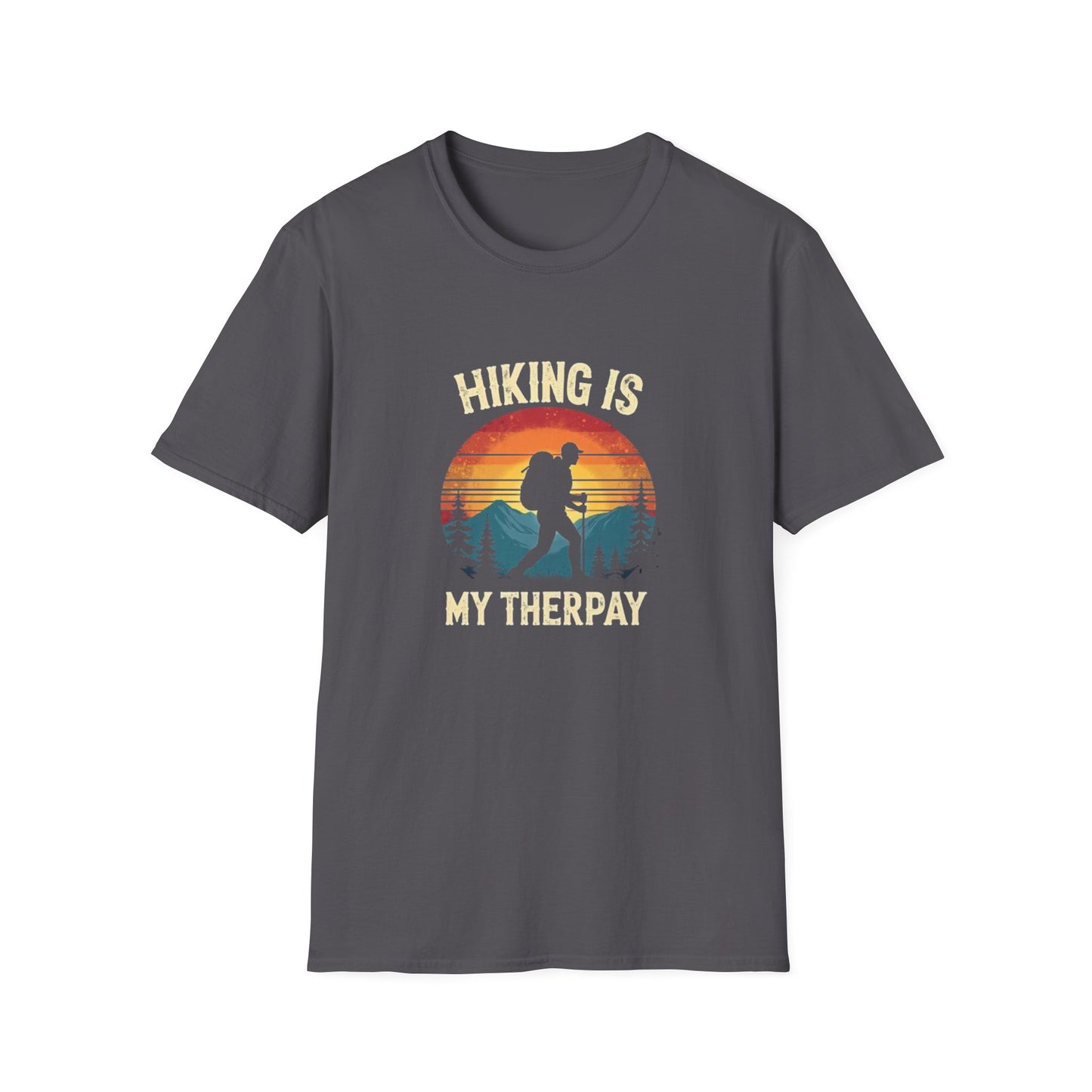 Hiking Is My Therapy Retro Tee