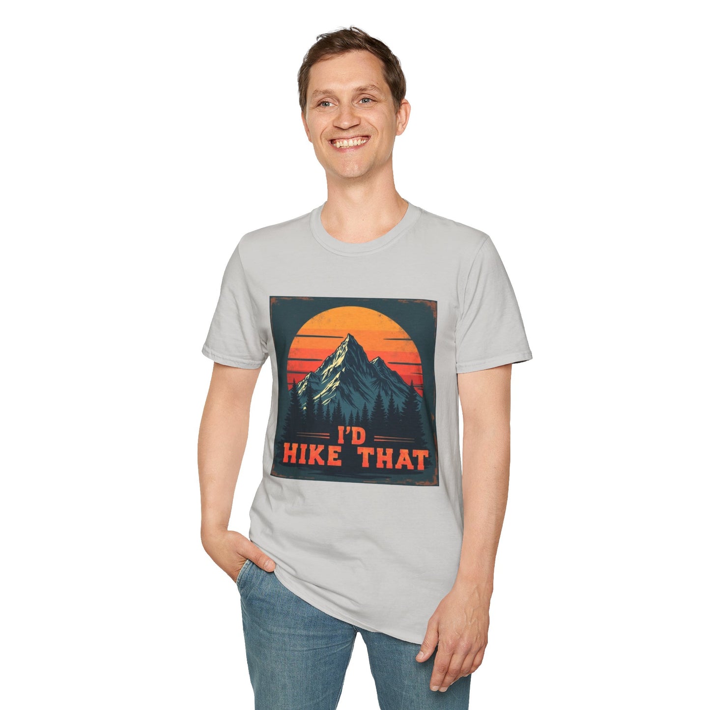 I'd Hike That Retro Mountain Tee
