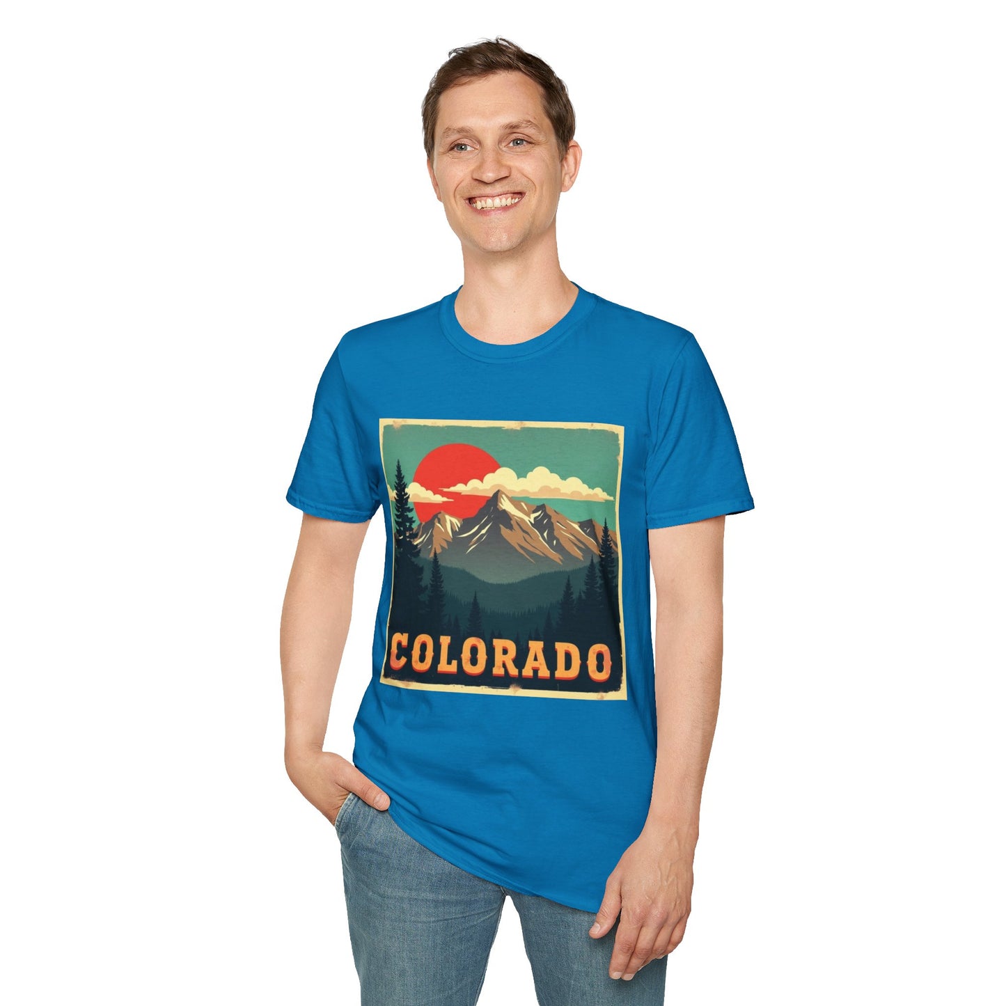Retro Colorado Mountain View Tee