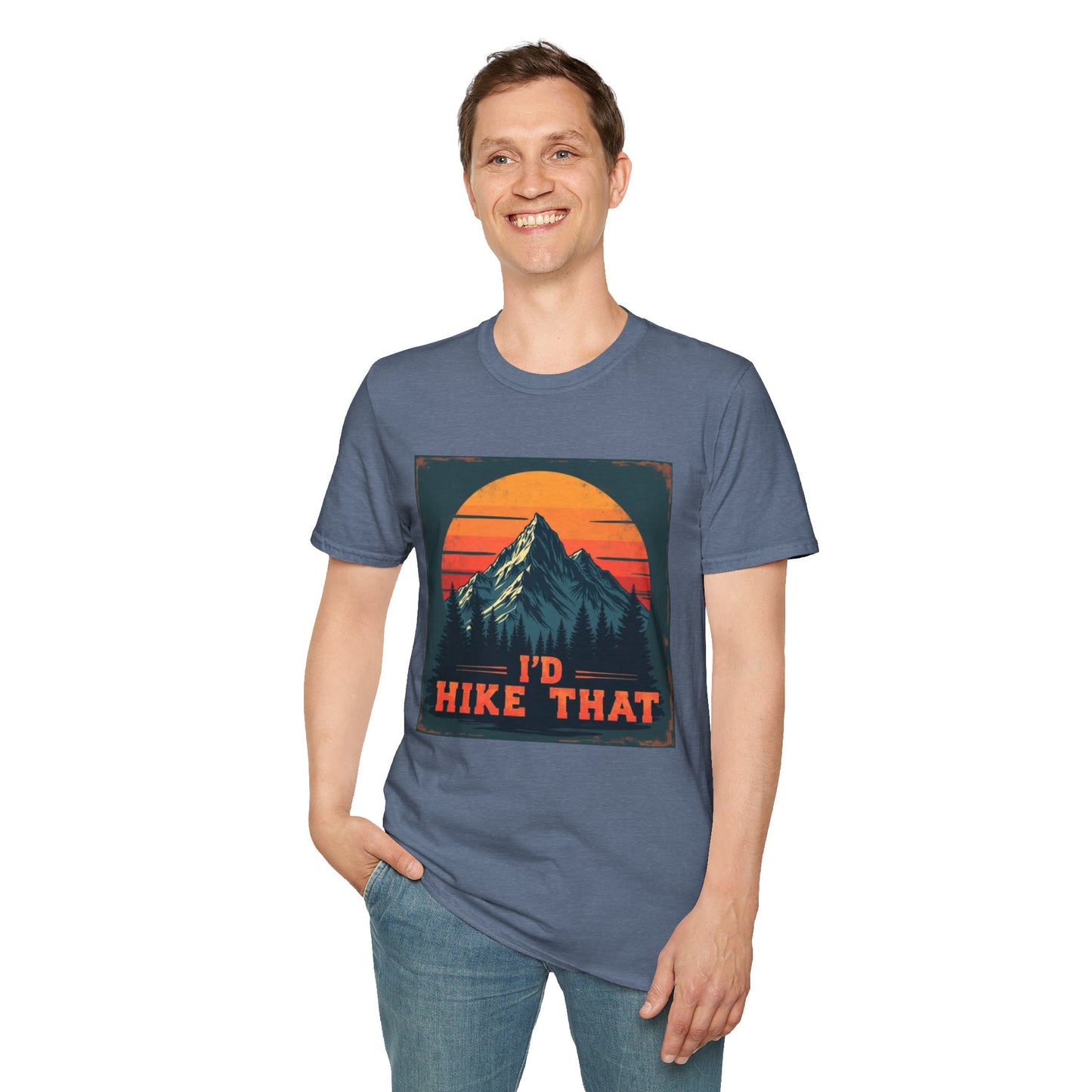 I'd Hike That Retro Mountain Tee