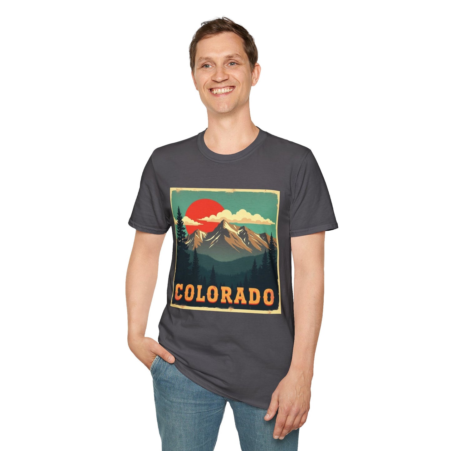Retro Colorado Mountain View Tee
