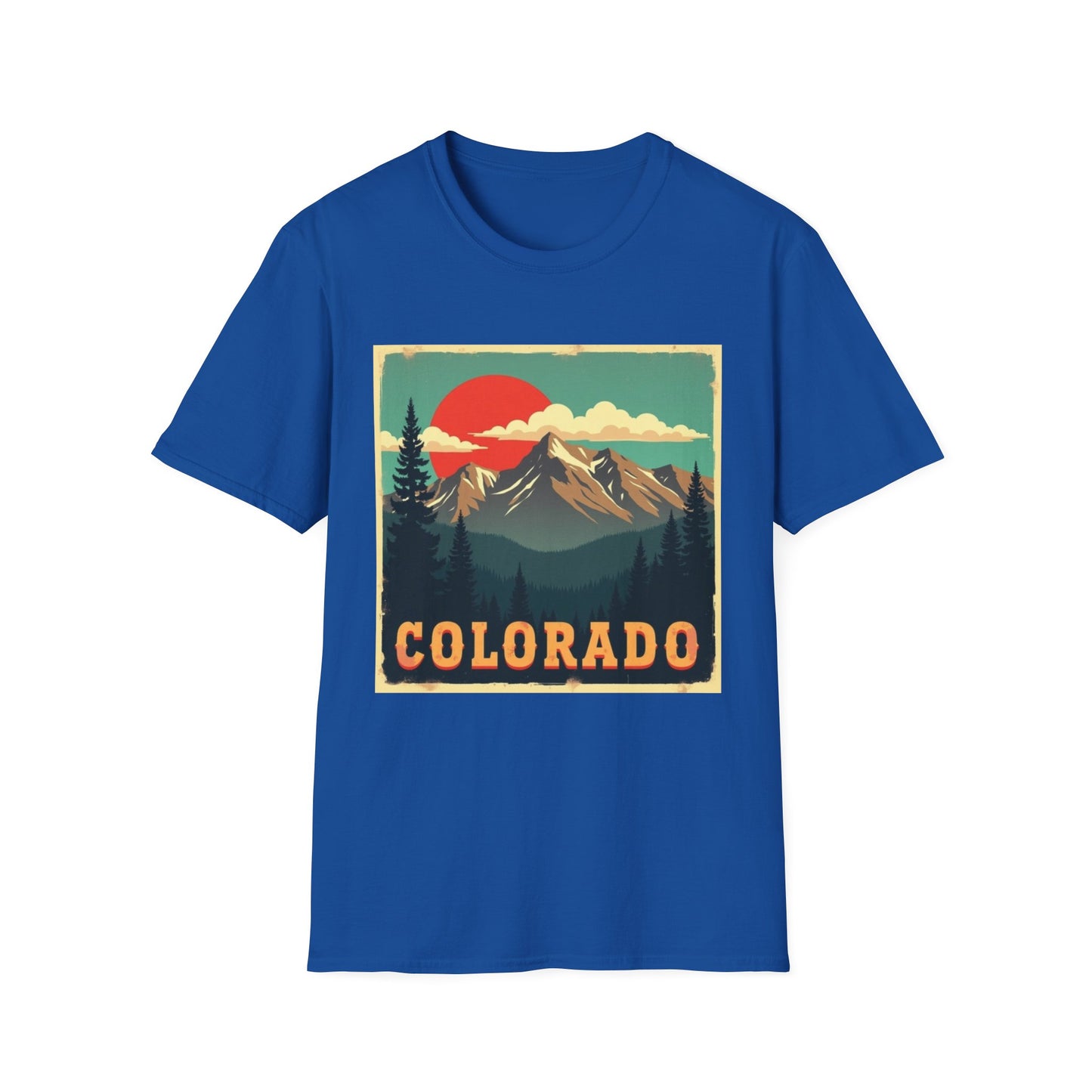 Retro Colorado Mountain View Tee