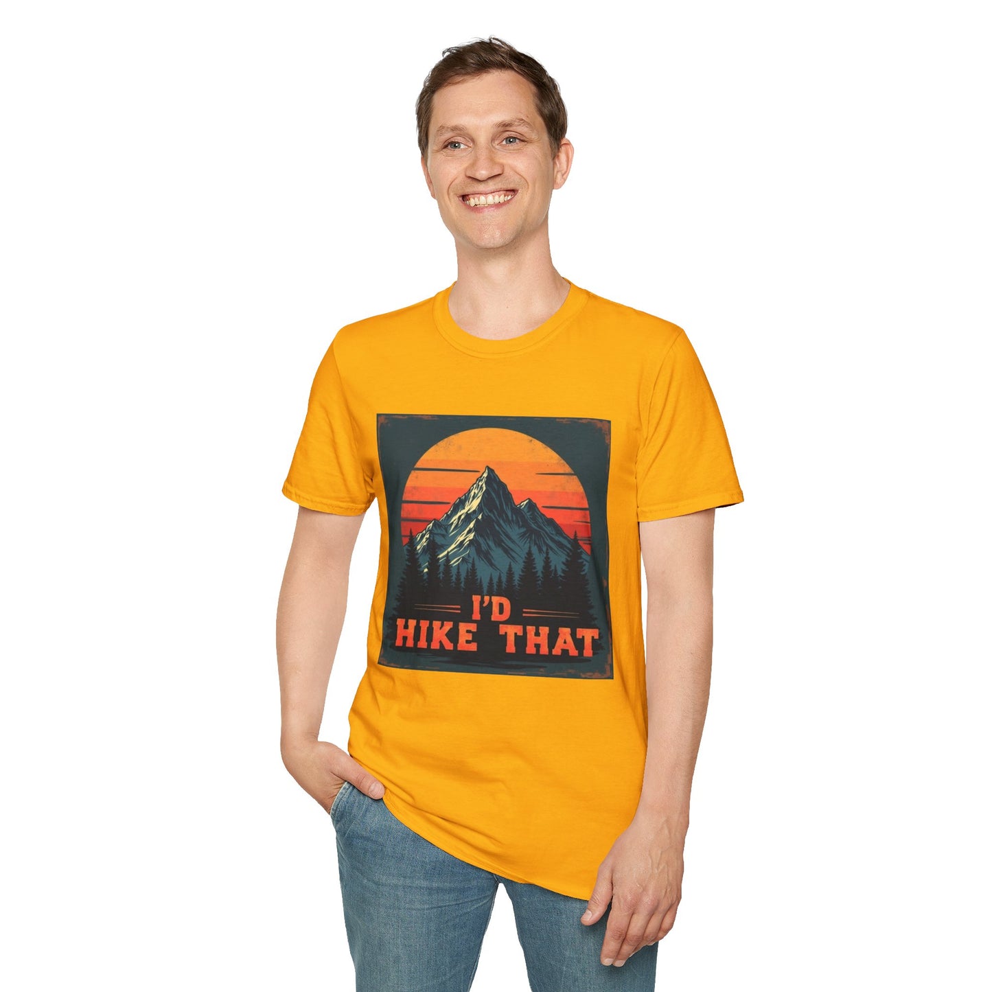 I'd Hike That Retro Mountain Tee