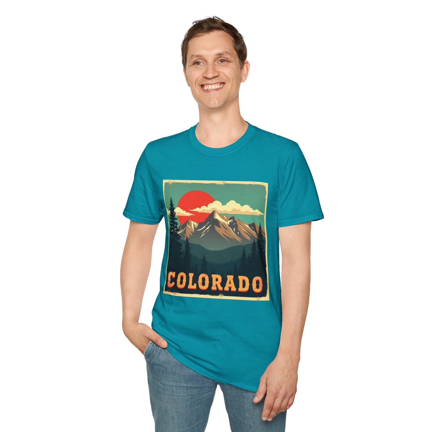 Retro Colorado Mountain View Tee