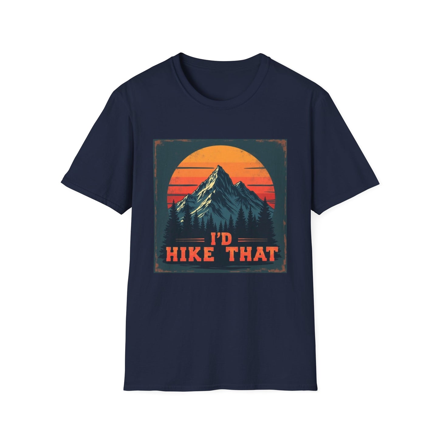 I'd Hike That Retro Mountain Tee