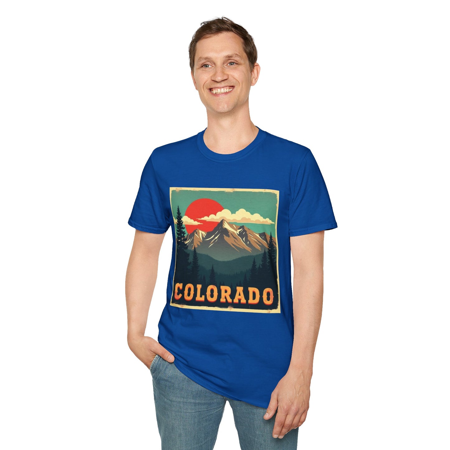 Retro Colorado Mountain View Tee