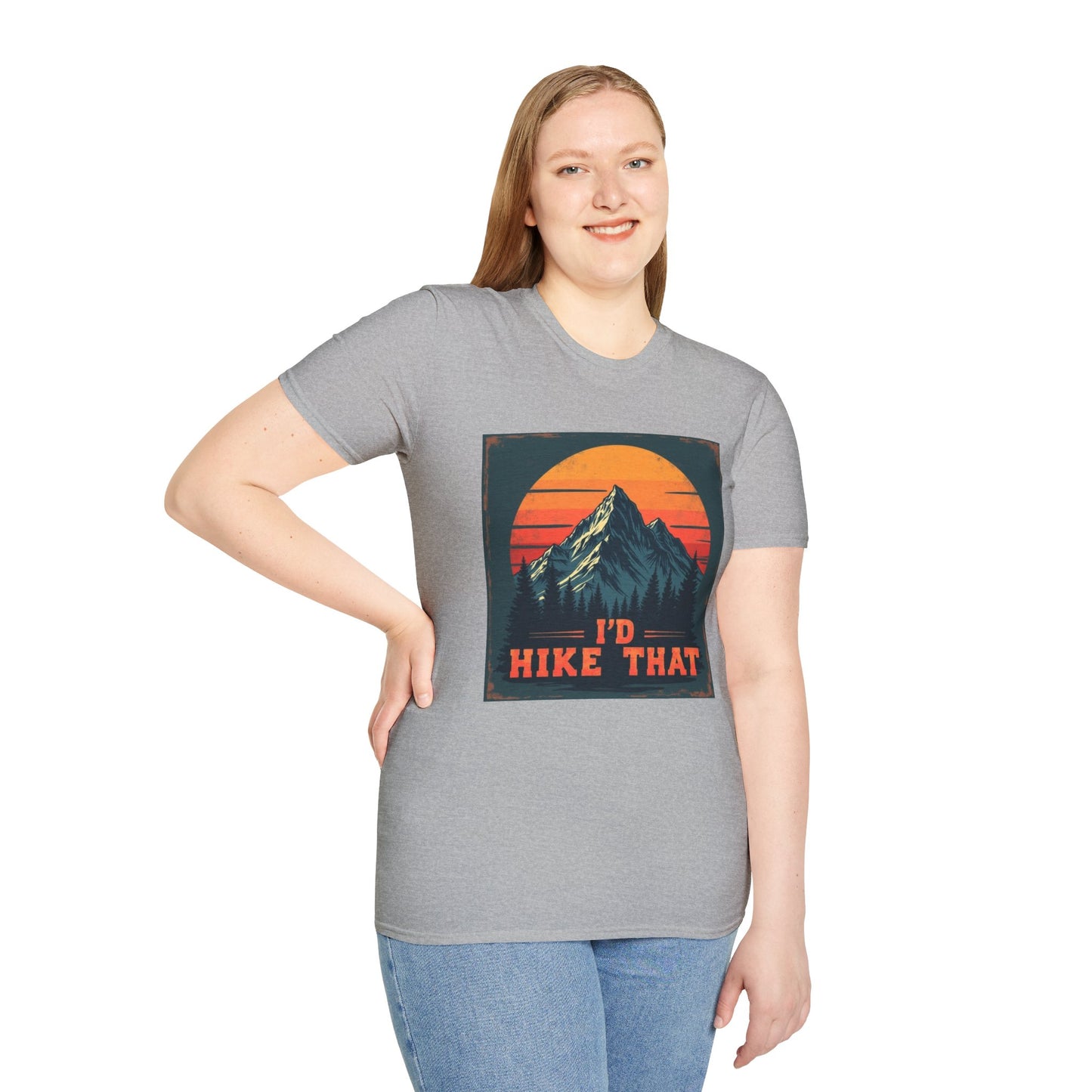 I'd Hike That Retro Mountain Tee
