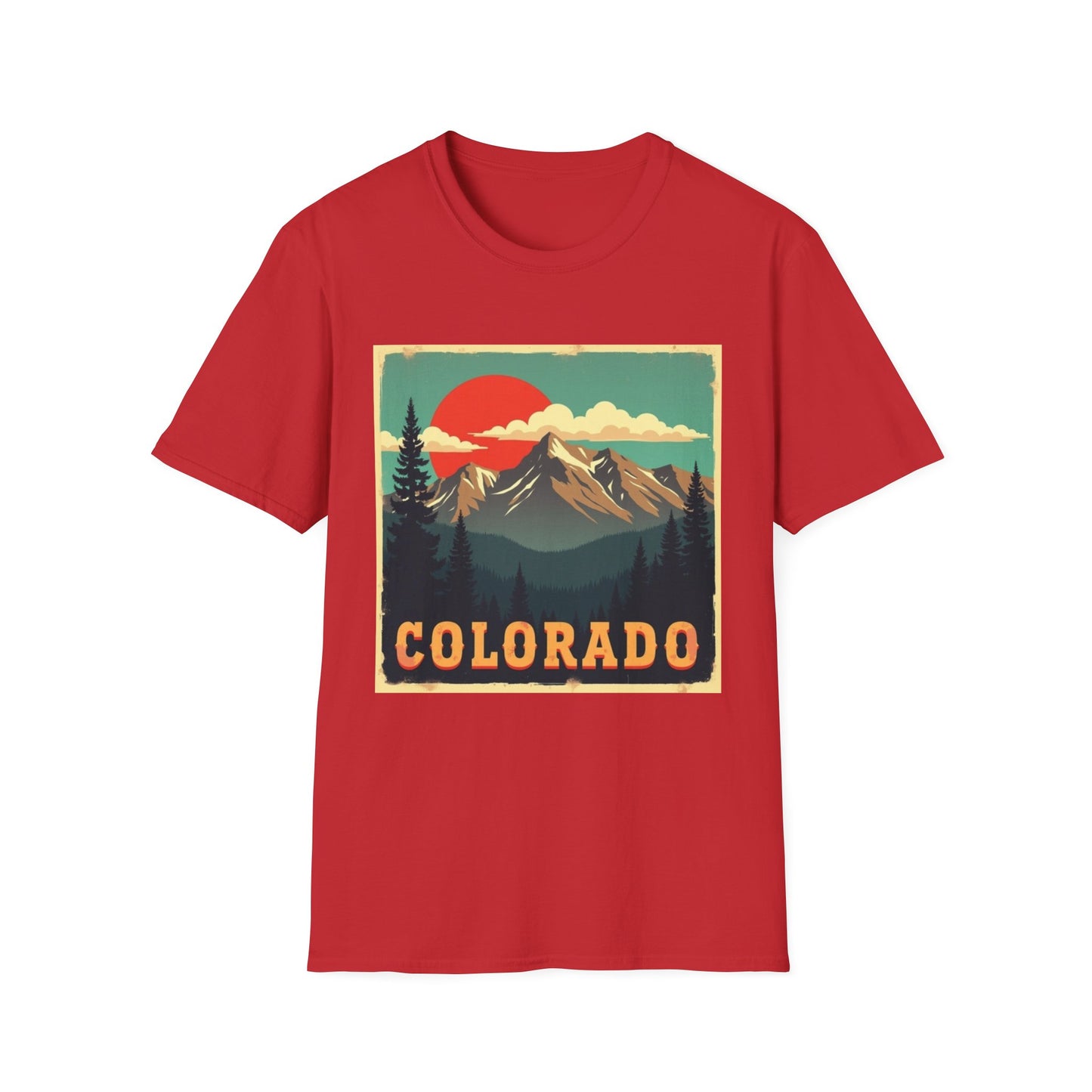 Retro Colorado Mountain View Tee