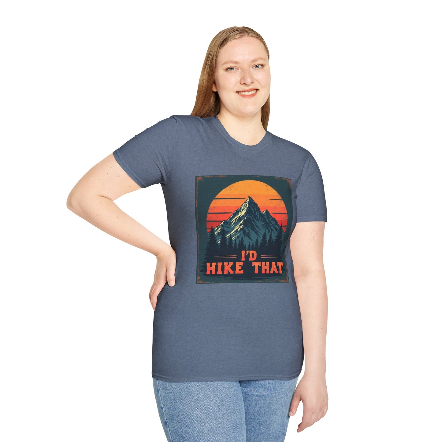 I'd Hike That Retro Mountain Tee