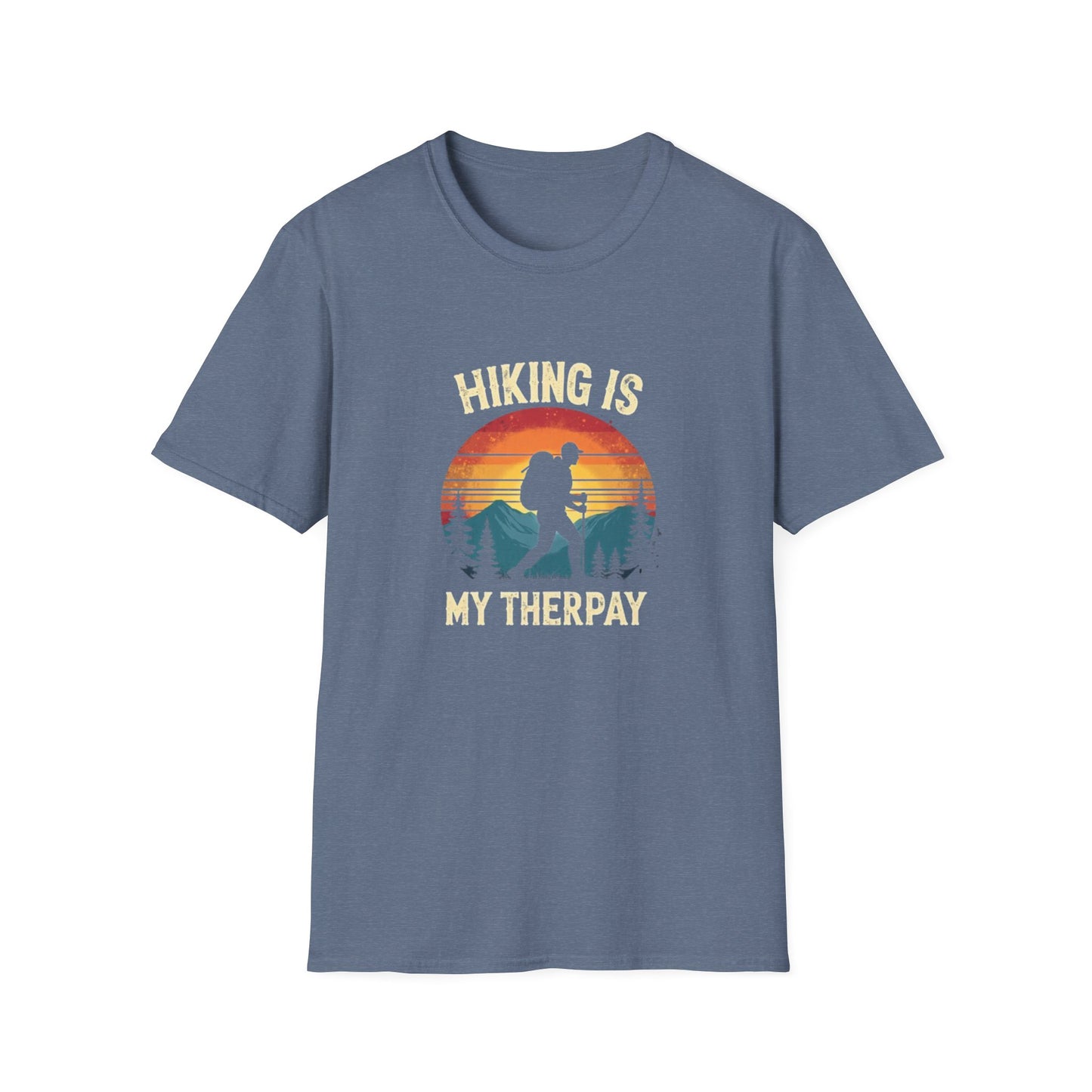 Hiking Is My Therapy Retro Tee