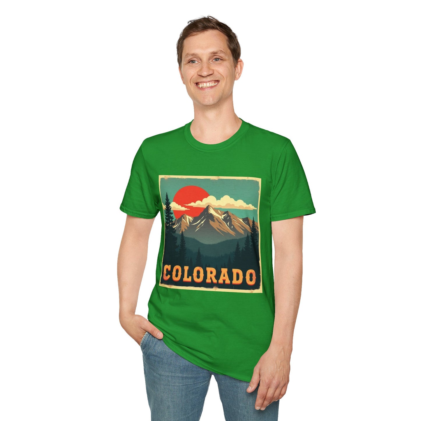 Retro Colorado Mountain View Tee