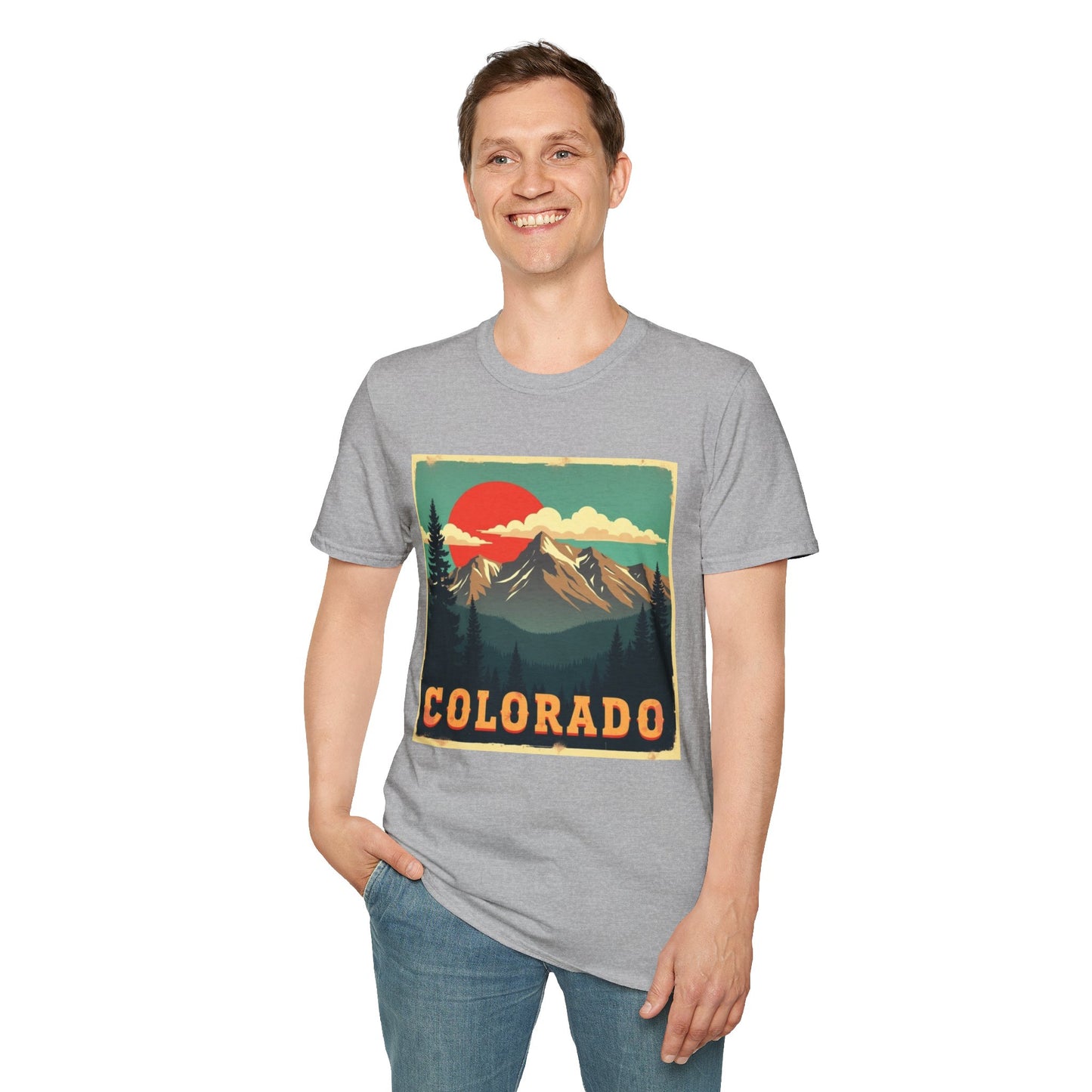 Retro Colorado Mountain View Tee