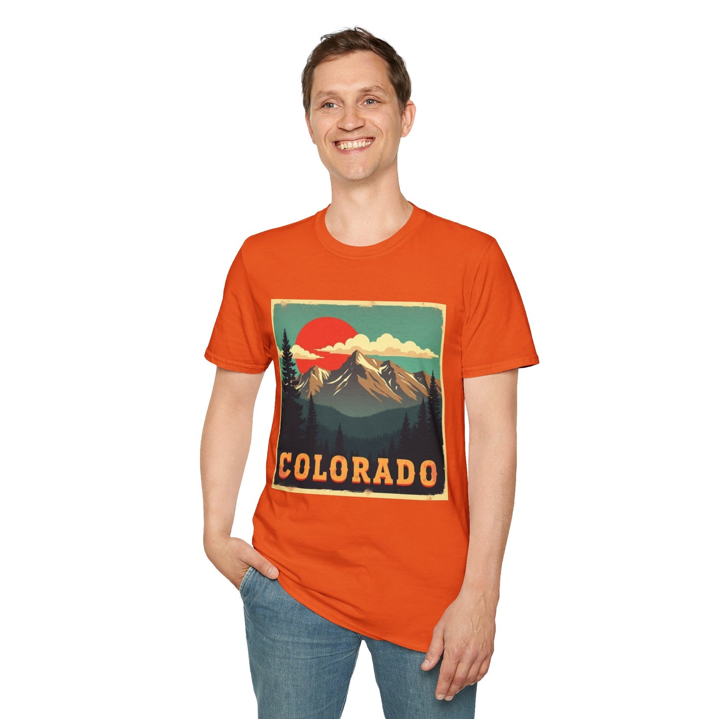 Retro Colorado Mountain View Tee