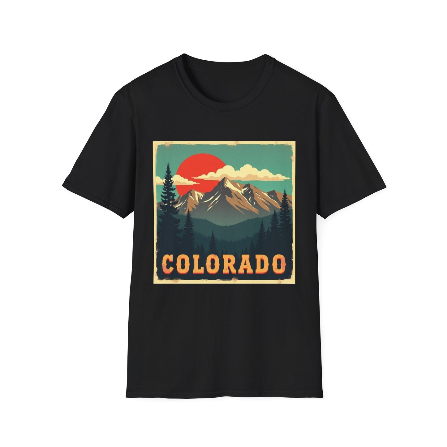 Retro Colorado Mountain View Tee