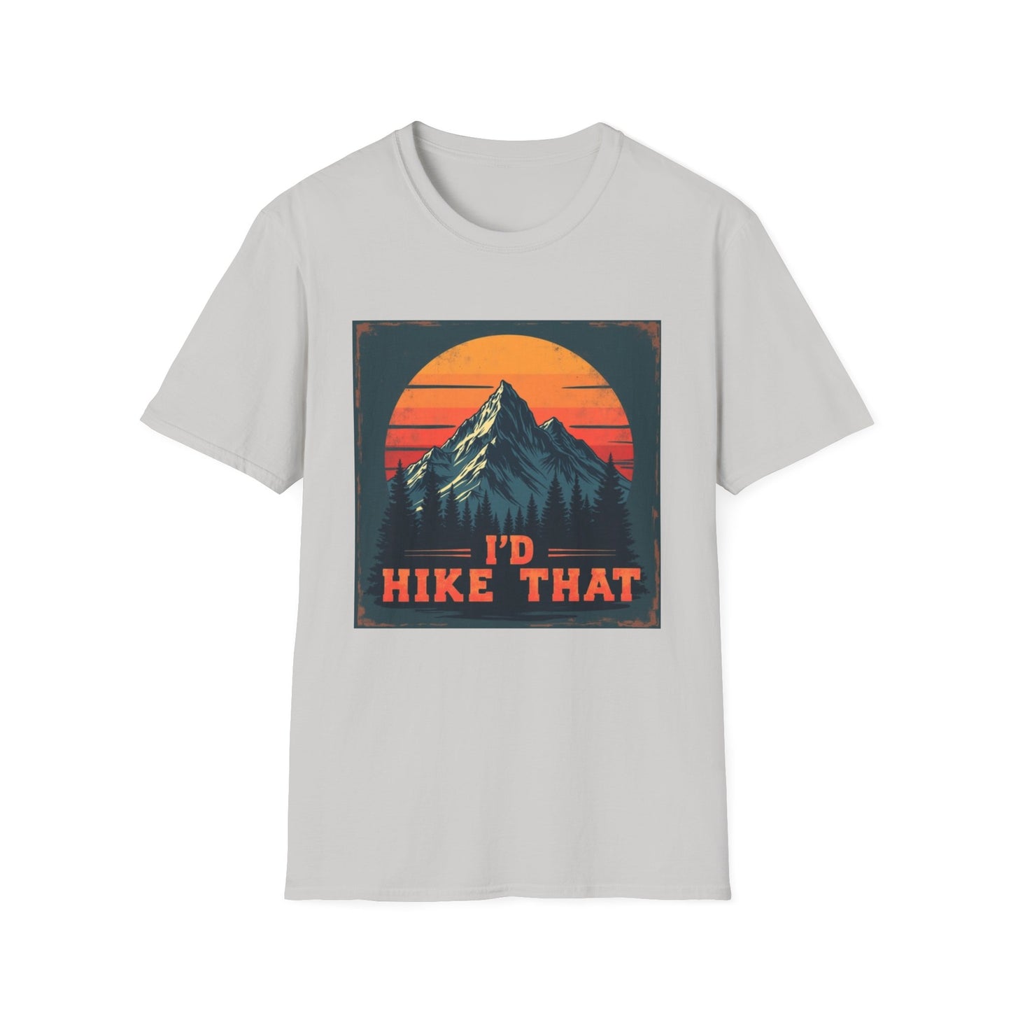 I'd Hike That Retro Mountain Tee