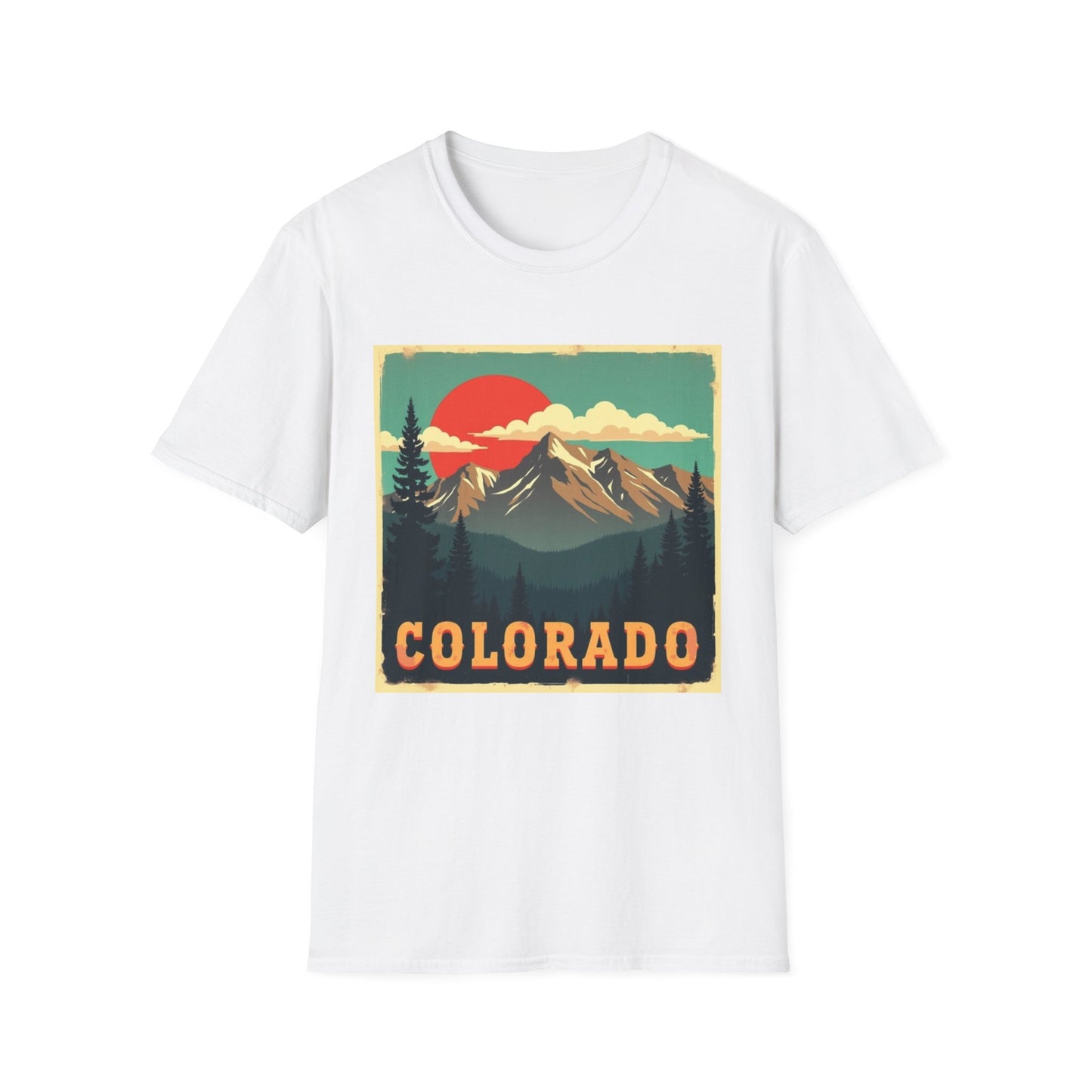 Retro Colorado Mountain View Tee