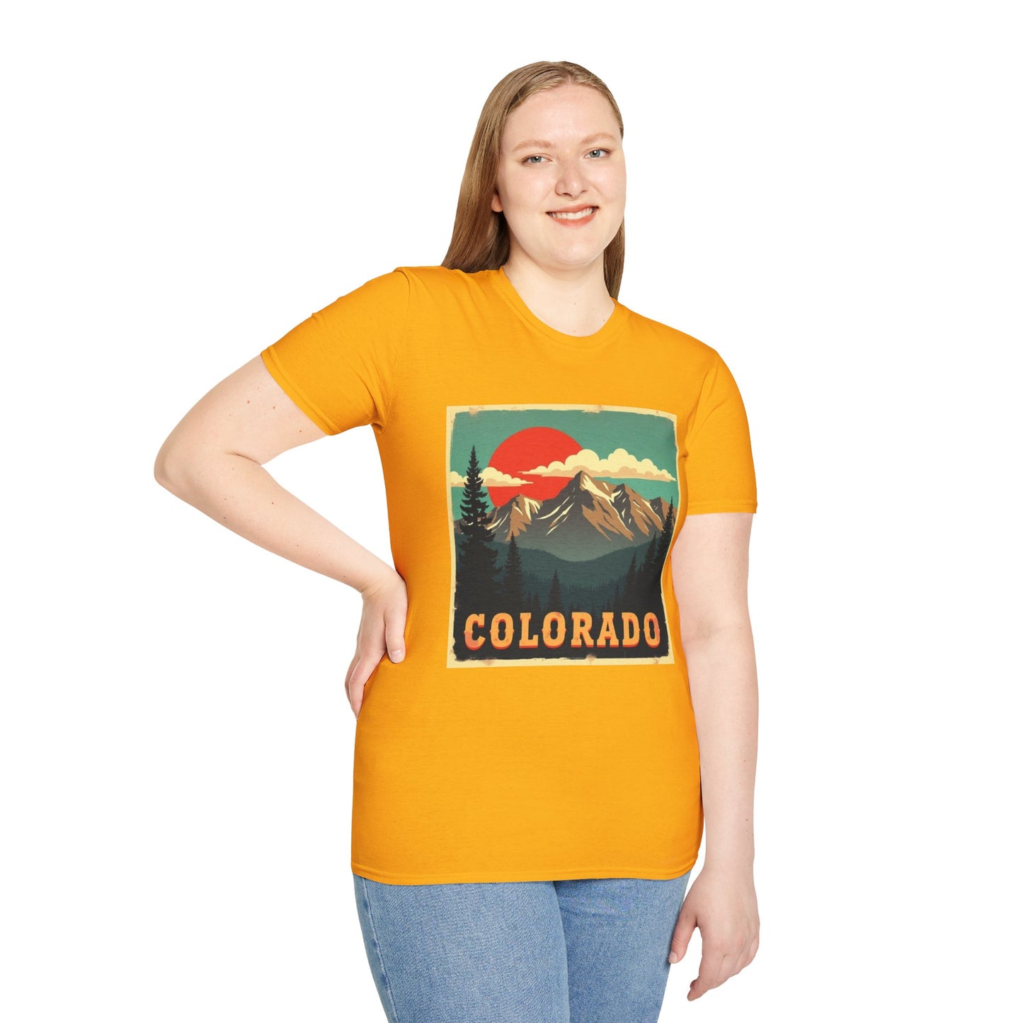 Retro Colorado Mountain View Tee