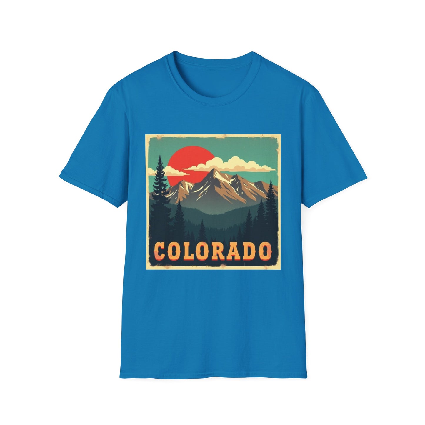 Retro Colorado Mountain View Tee