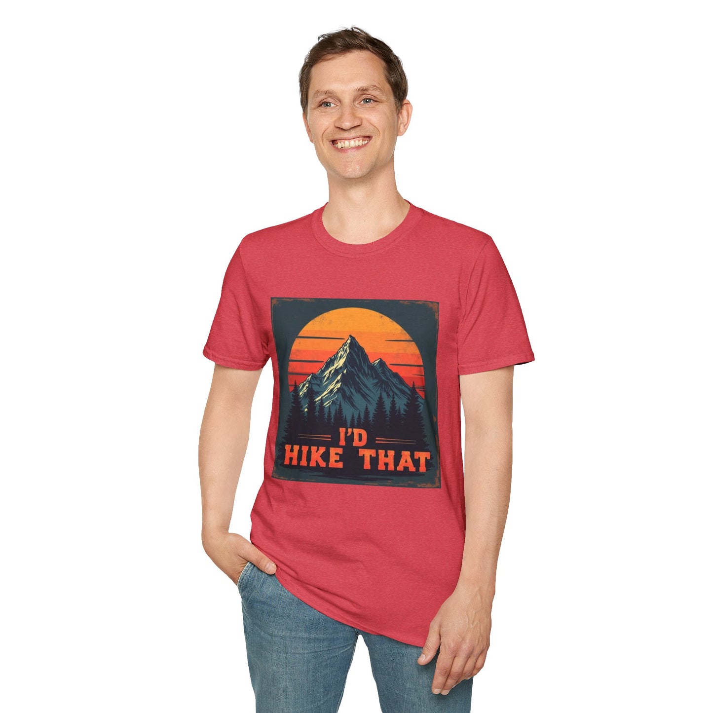 I'd Hike That Retro Mountain Tee