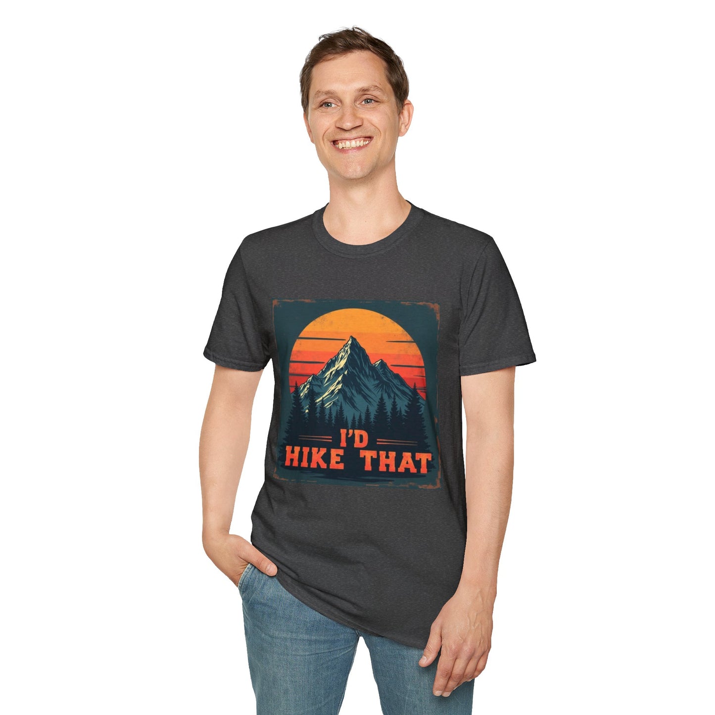 I'd Hike That Retro Mountain Tee