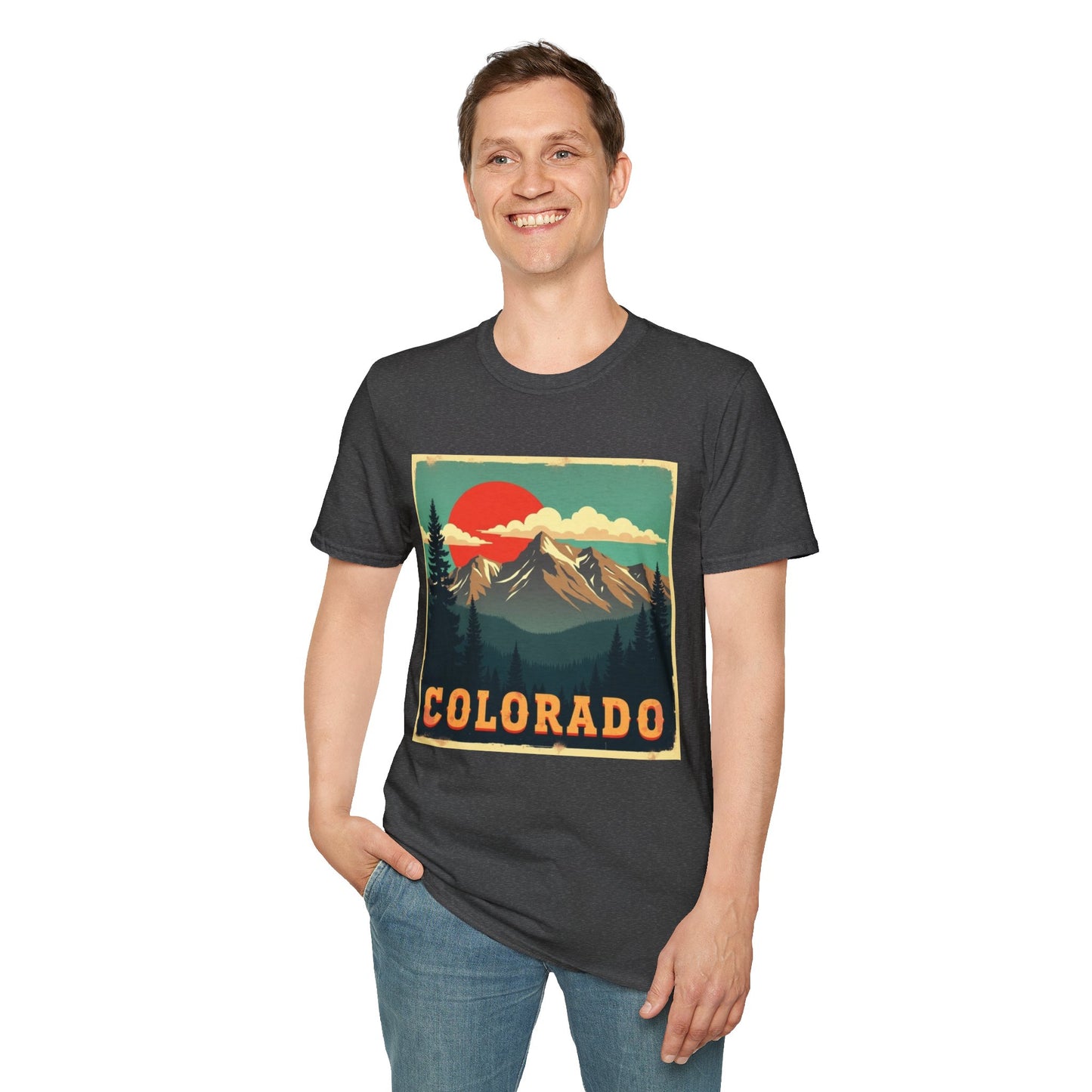 Retro Colorado Mountain View Tee