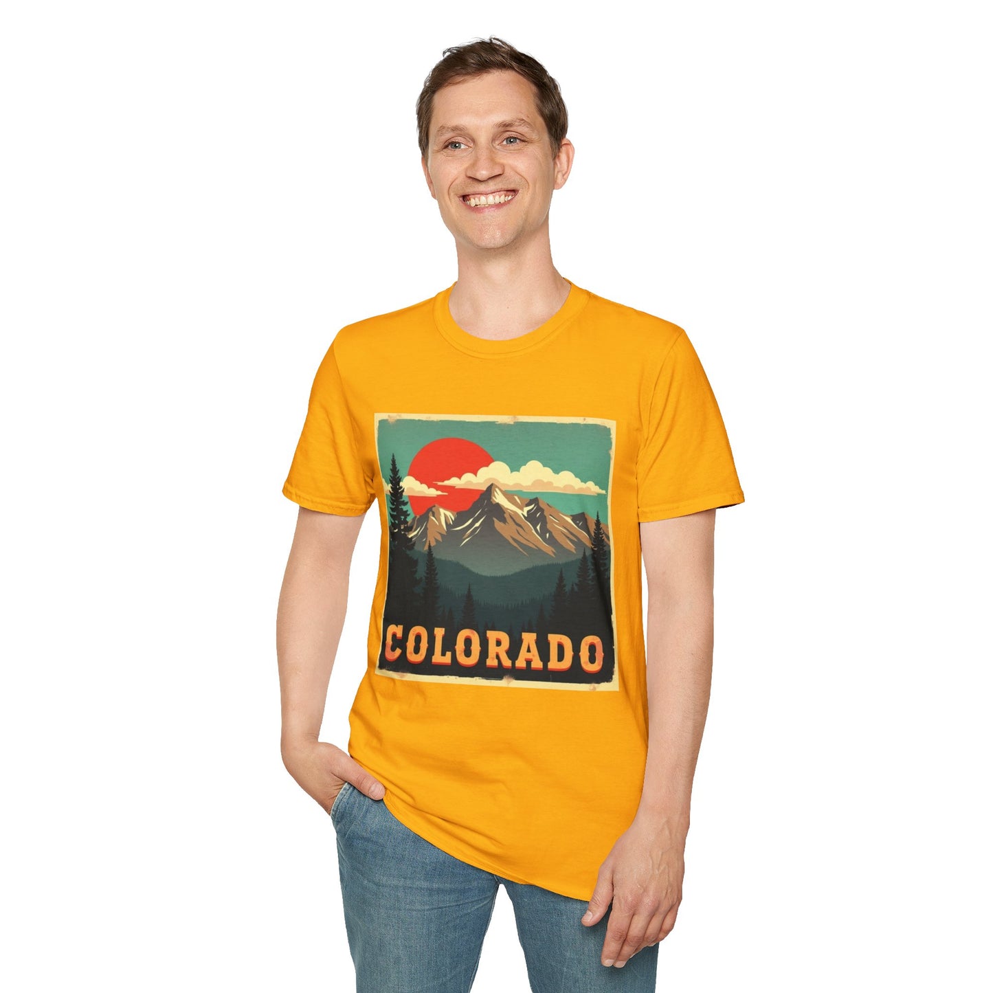 Retro Colorado Mountain View Tee