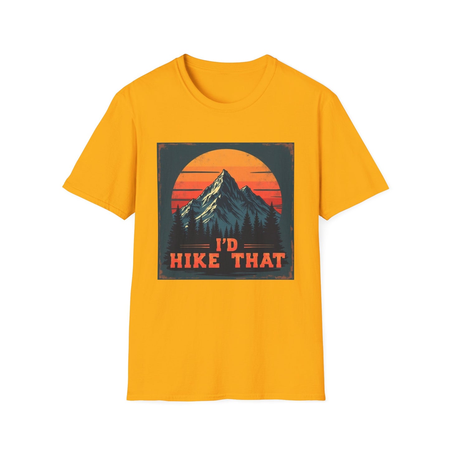 I'd Hike That Retro Mountain Tee