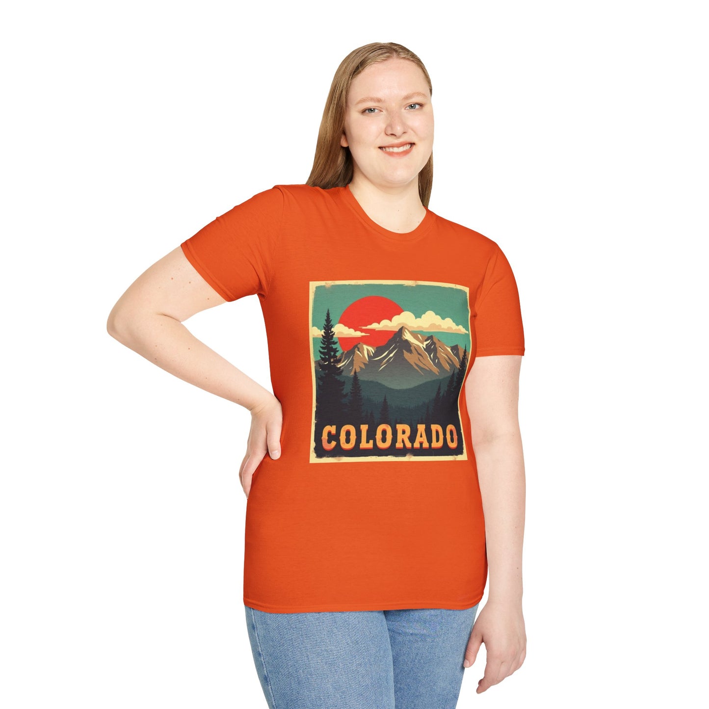 Retro Colorado Mountain View Tee