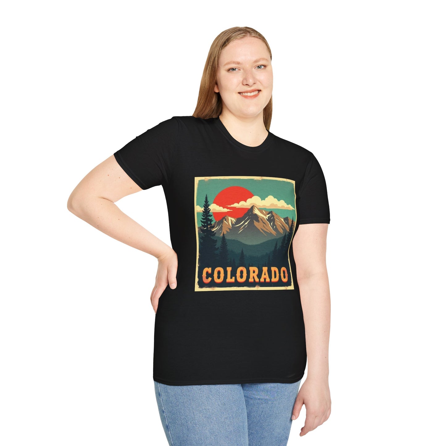 Retro Colorado Mountain View Tee