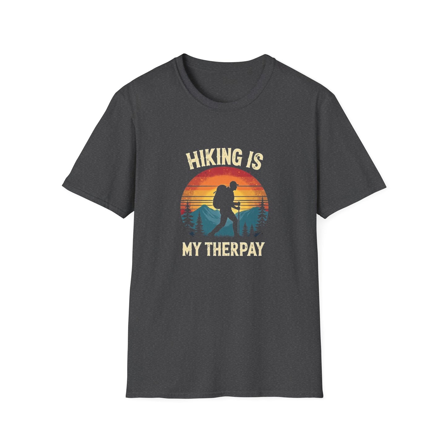 Hiking Is My Therapy Retro Tee