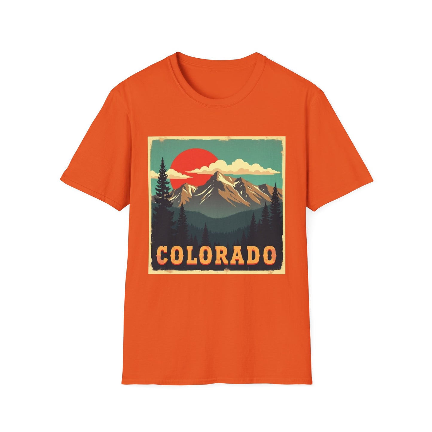 Retro Colorado Mountain View Tee