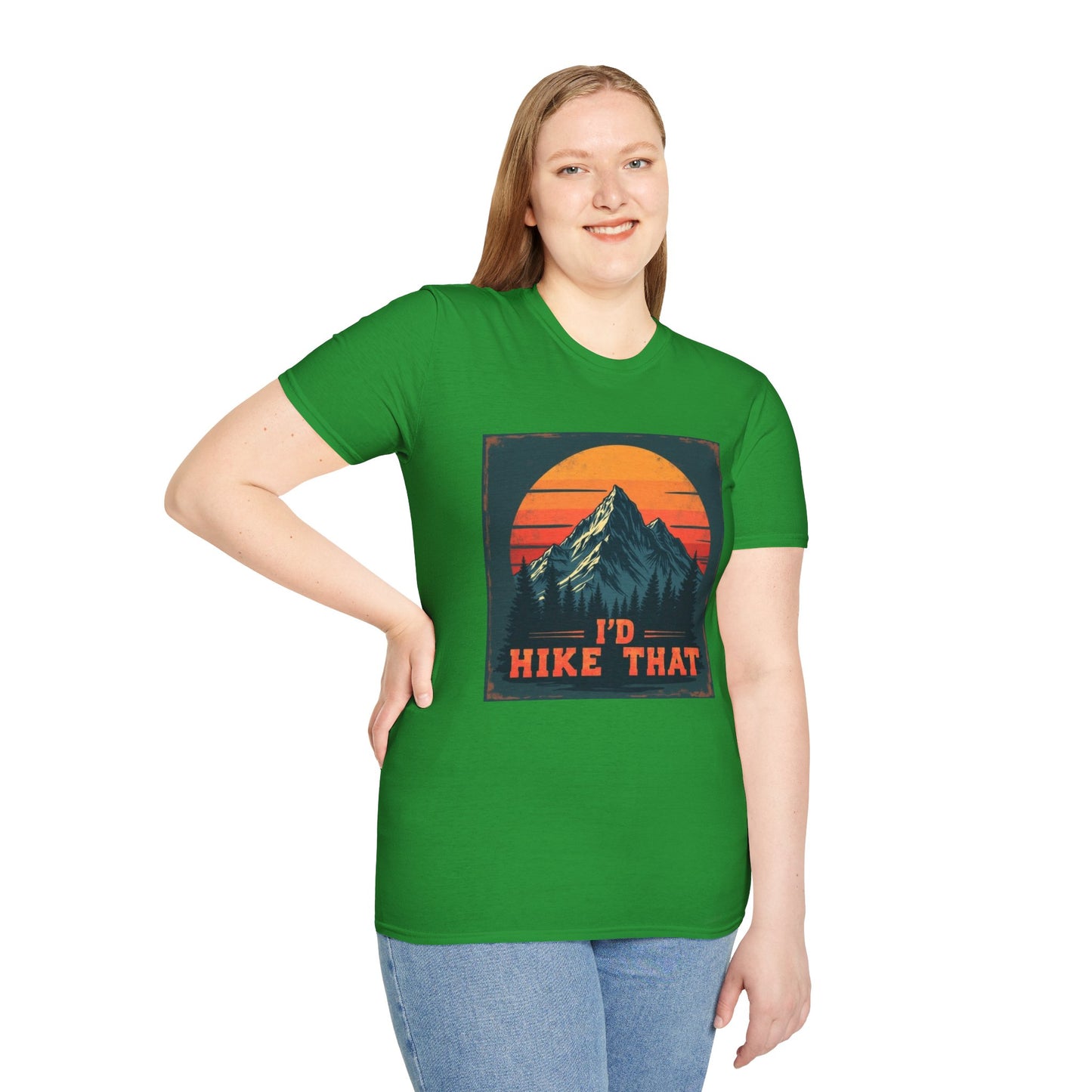 I'd Hike That Retro Mountain Tee