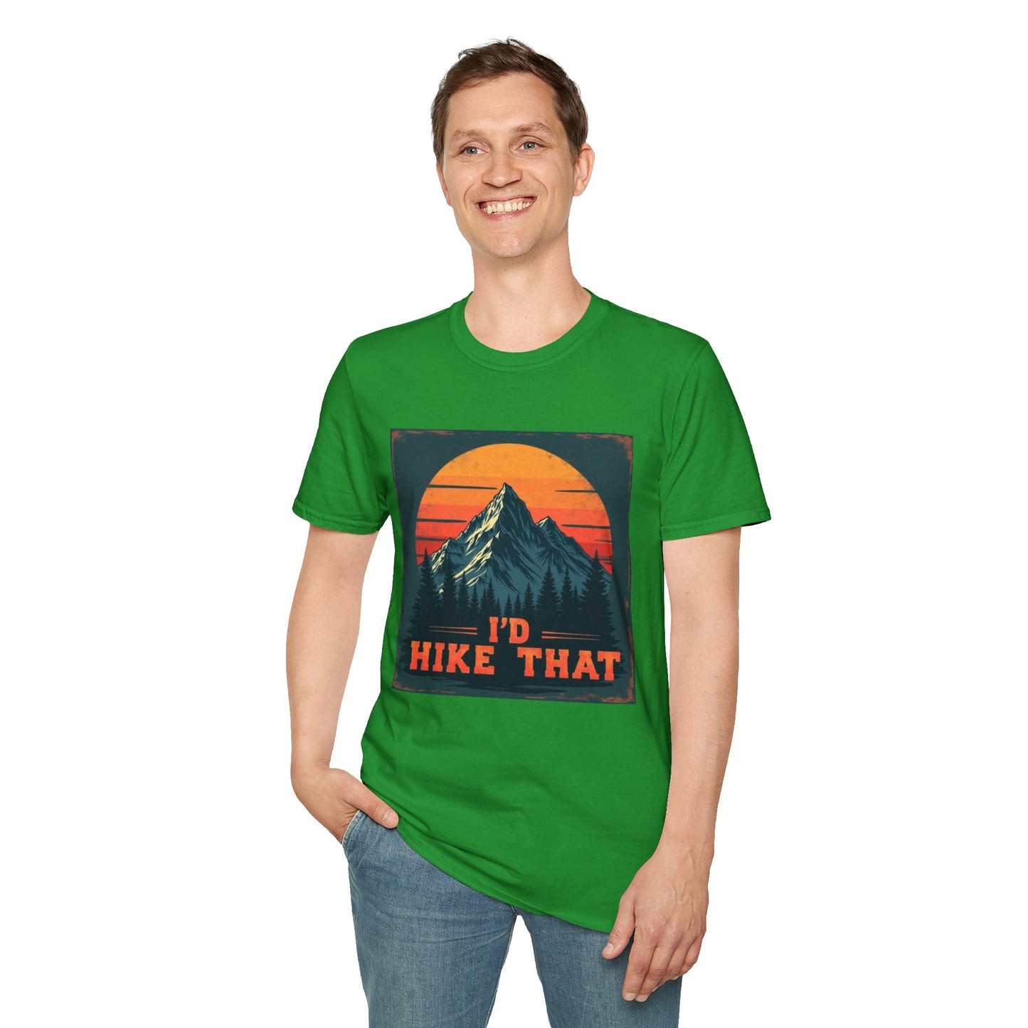 I'd Hike That Retro Mountain Tee