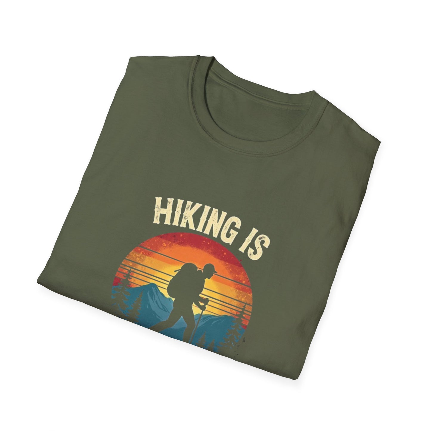 Hiking Is My Therapy Retro Tee