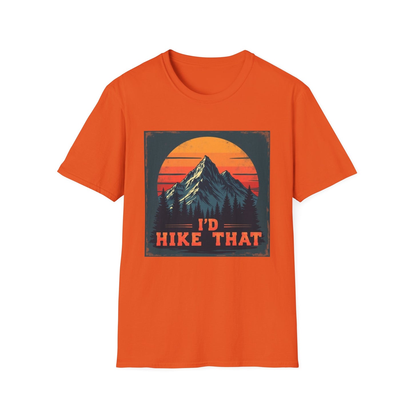 I'd Hike That Retro Mountain Tee