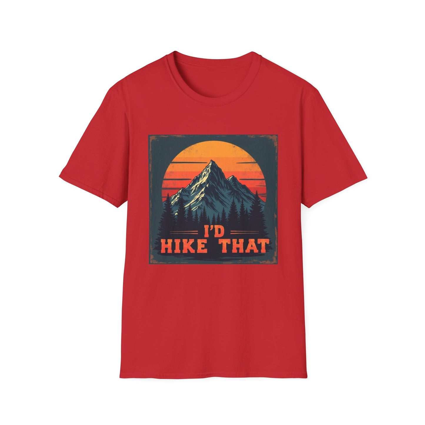 I'd Hike That Retro Mountain Tee