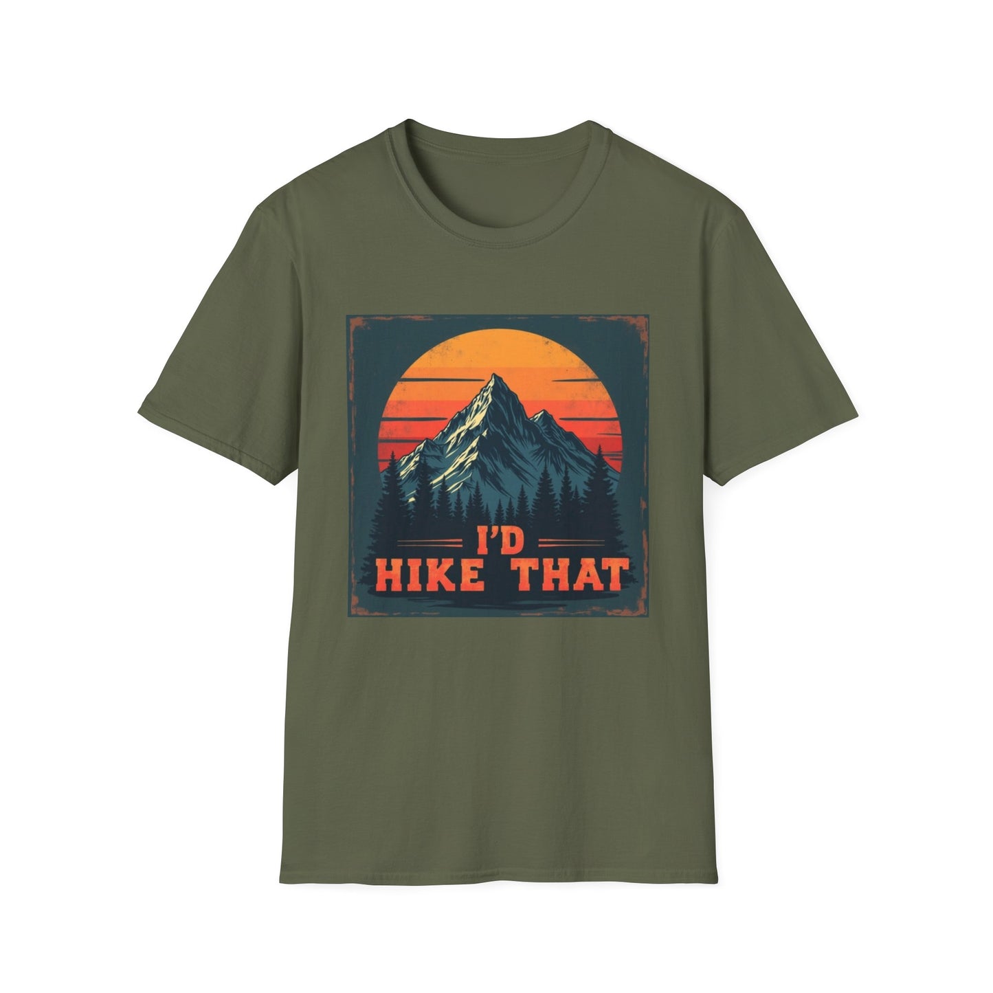 I'd Hike That Retro Mountain Tee