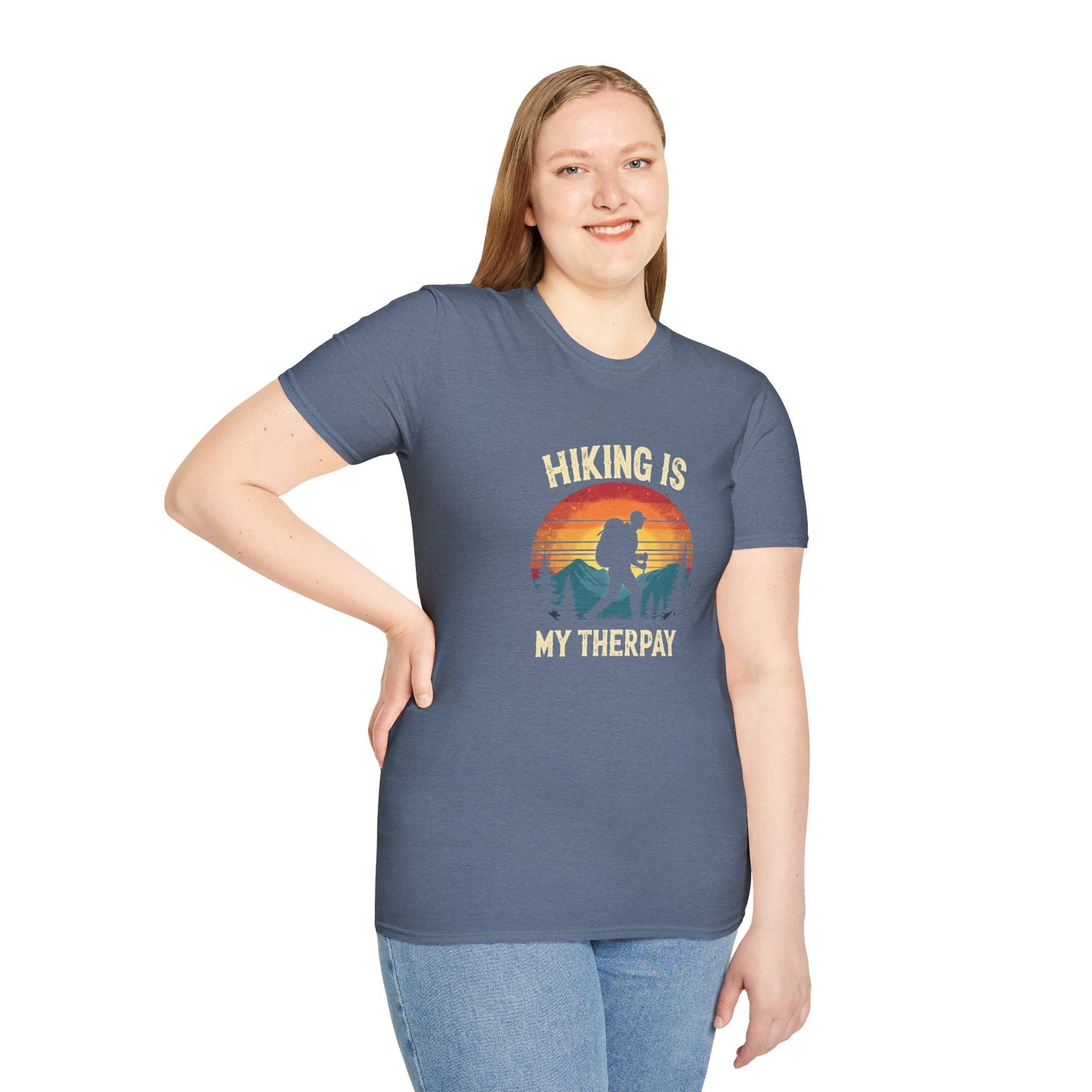 Hiking Is My Therapy Retro Tee