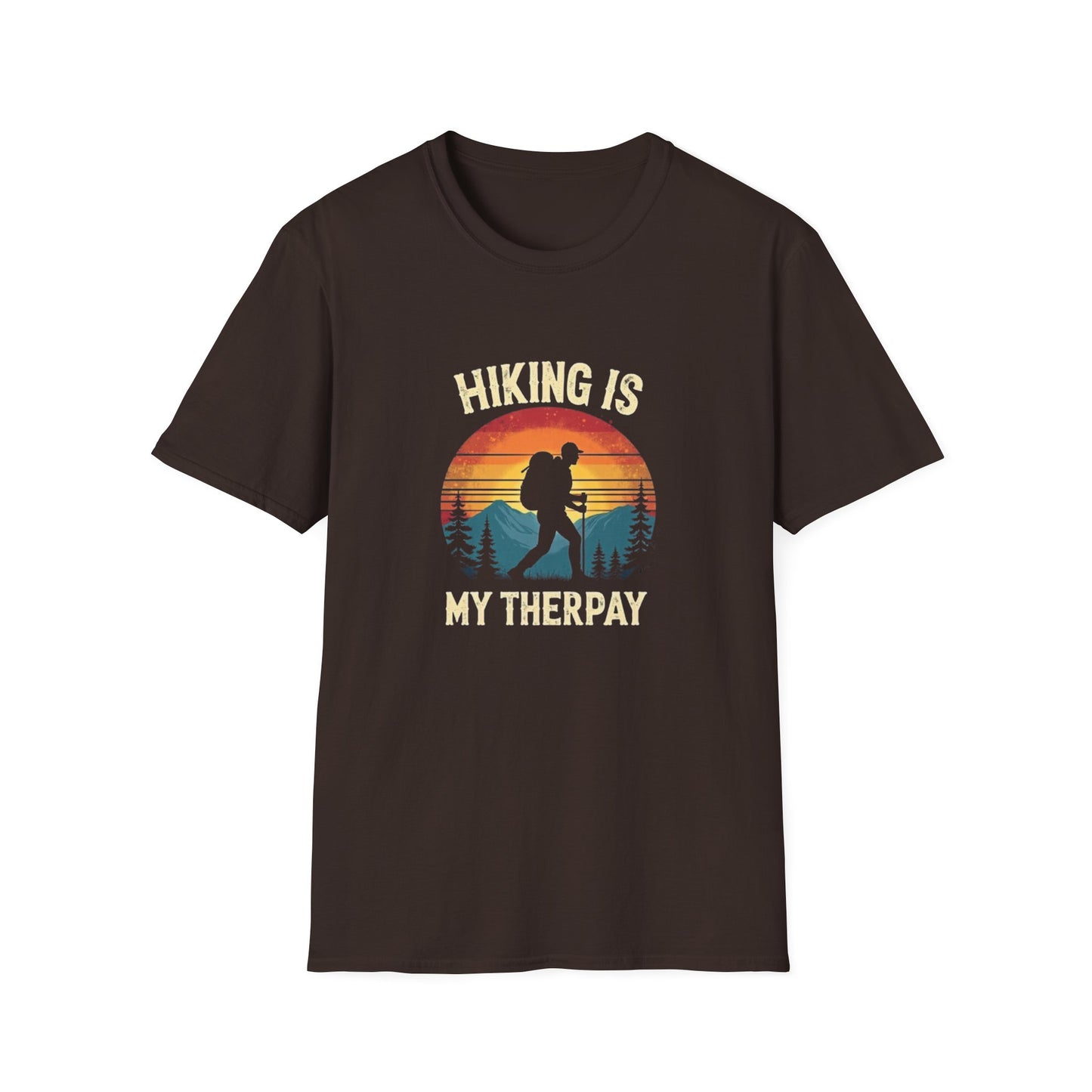 Hiking Is My Therapy Retro Tee